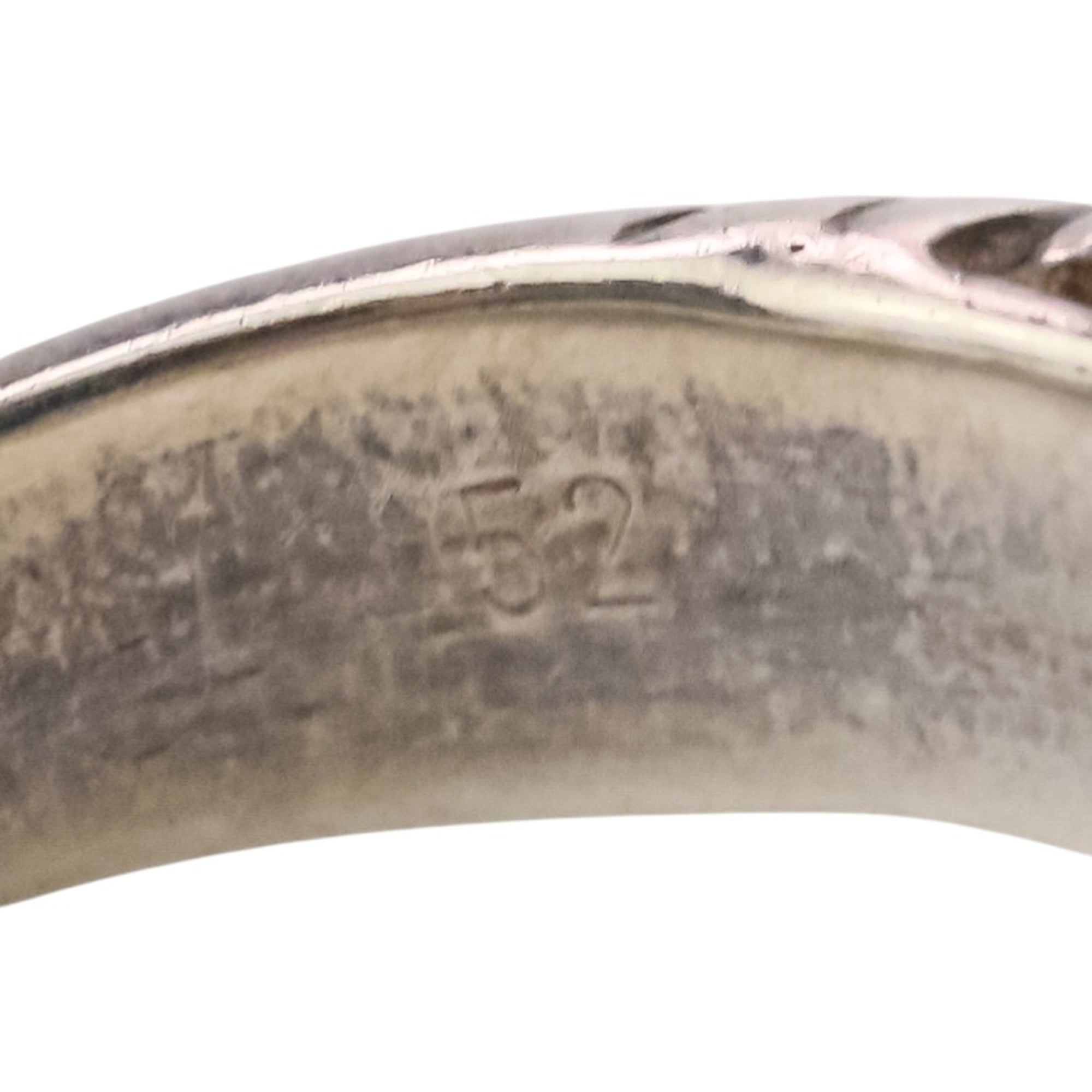 Hermes Silver Silver 925 Band Ring (Pre-Owned)