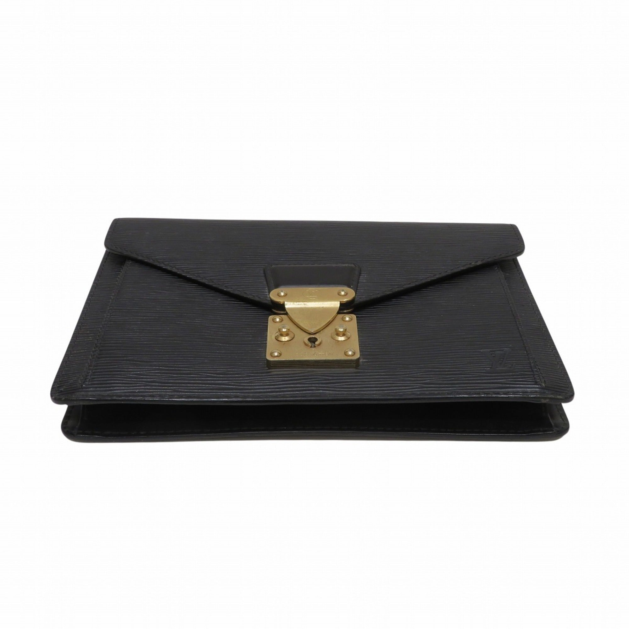 Louis Vuitton Black Epi Leather Clutch Bag (Pre-Owned)