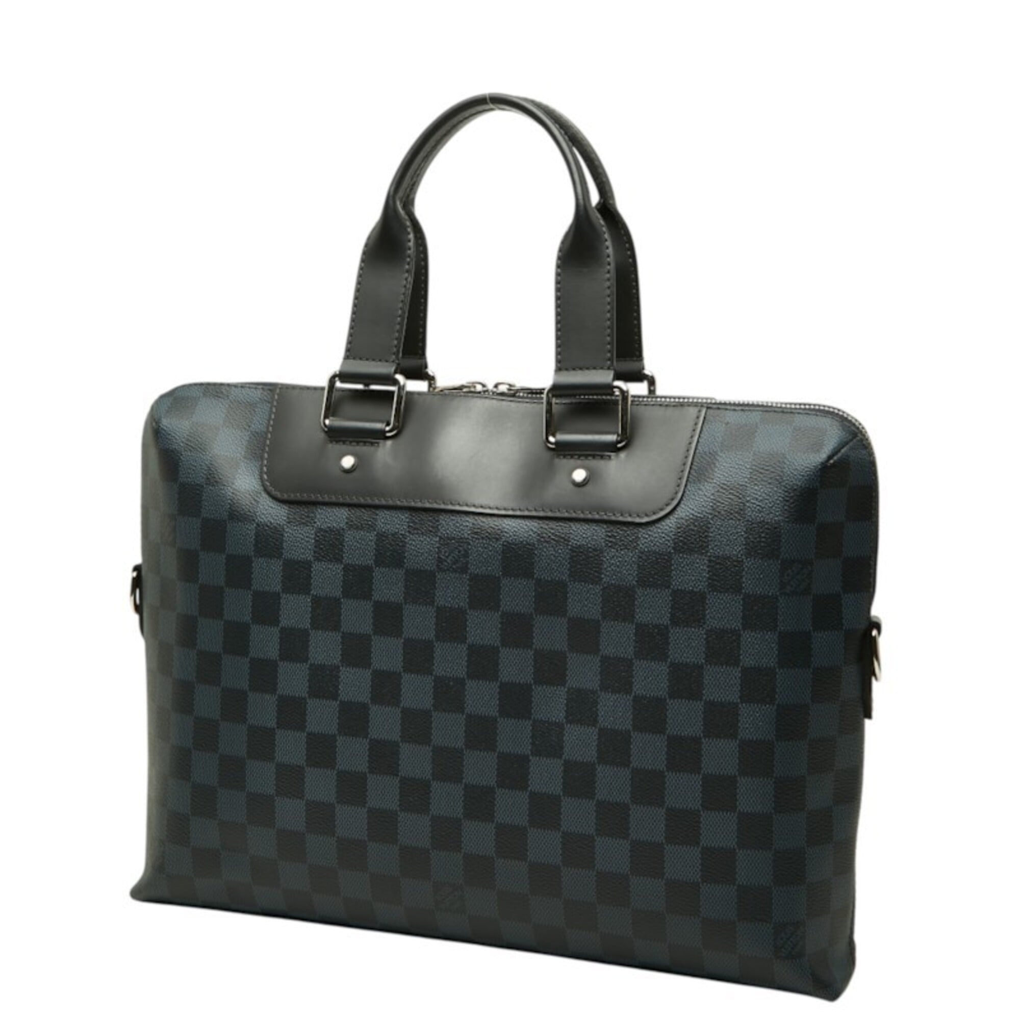 Louis Vuitton Navy Black Pvc Leather (Pre-Owned)