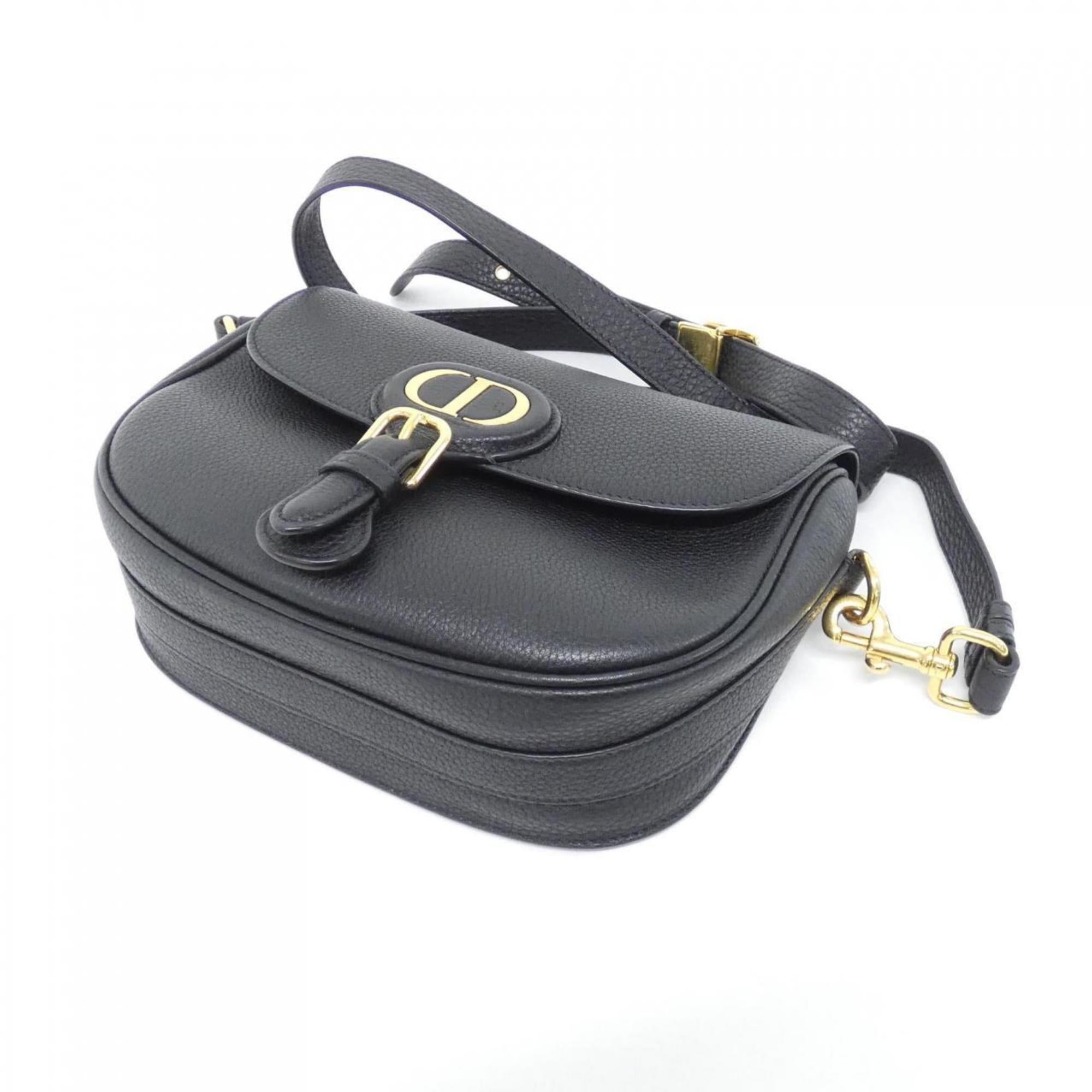 Christian Dior Black Leather Shoulder Bag (Pre-Owned)
