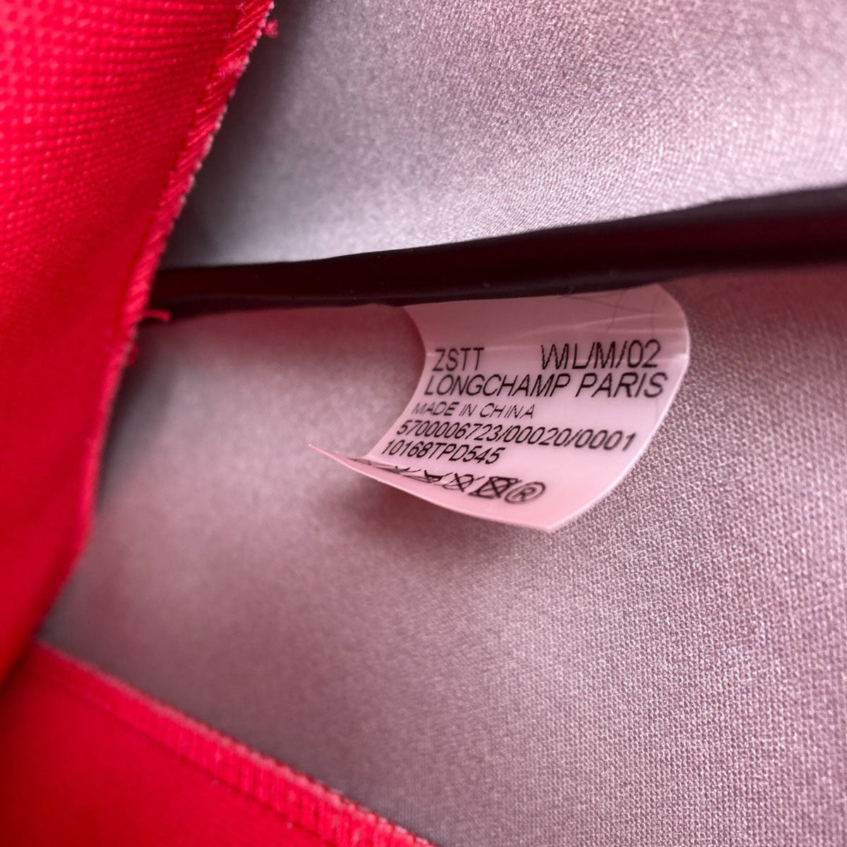 Longchamp Black Pink Canvas Handbag (Pre-Owned)