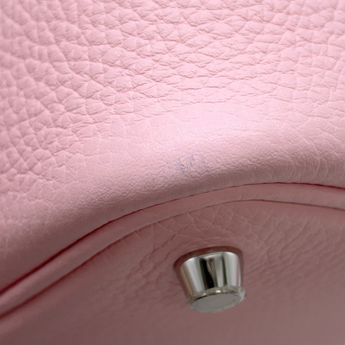 Hermes Rose Sakura Taurillon Clemence Leather Handbag (Pre-Owned)