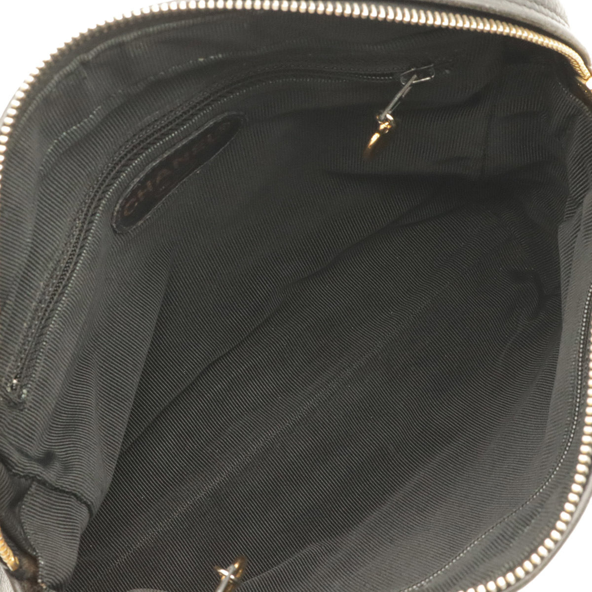 Chanel Black Grained Calfskin Shoulder Bag Tote Bag (Pre-Owned)