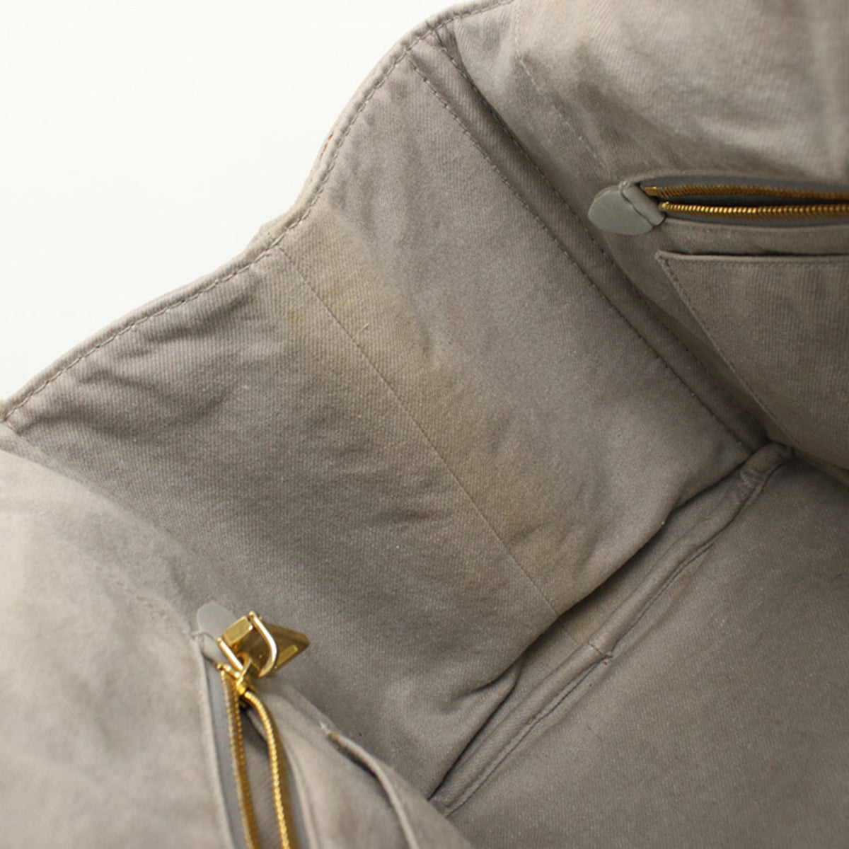 Prada Gray Canvas Tote Bag (Pre-Owned)
