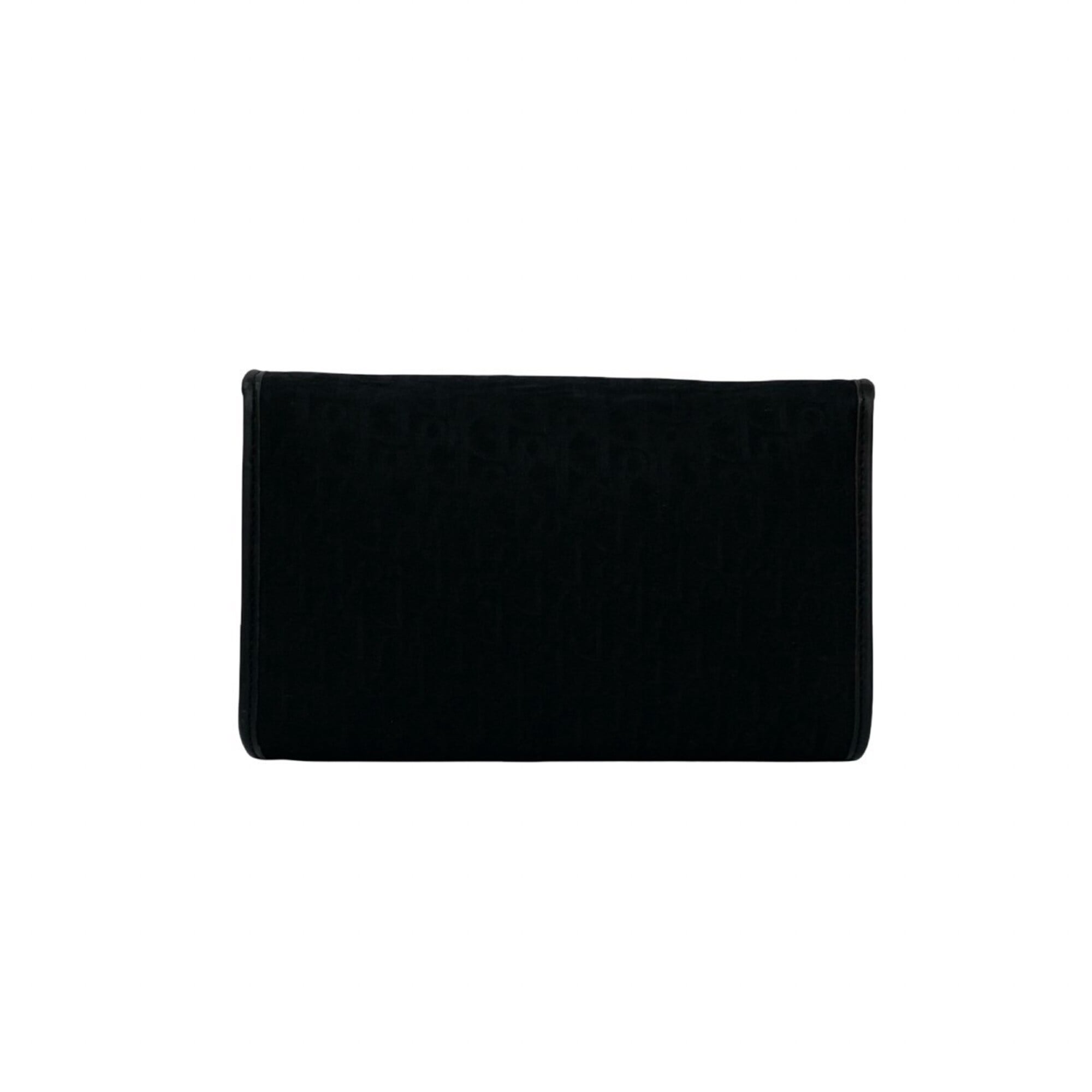 Christian Dior Black Canvas Leather Pochette Shoulder Bag (Pre-Owned)