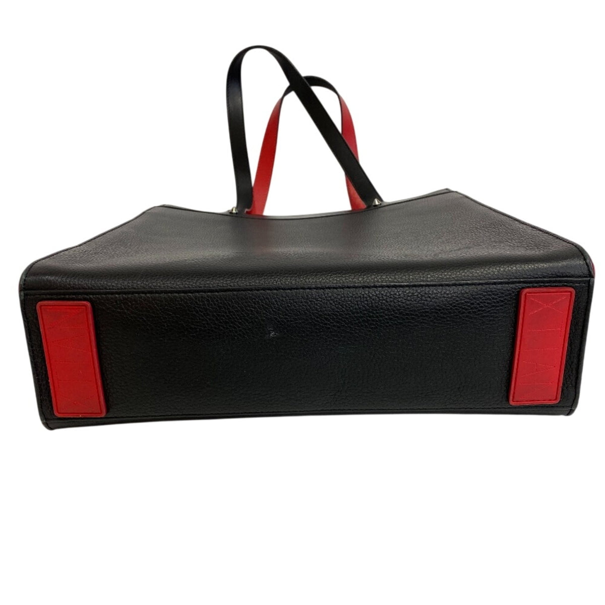 Christian Louboutin Black Leather Shoulder Bag Tote Bag (Pre-Owned)