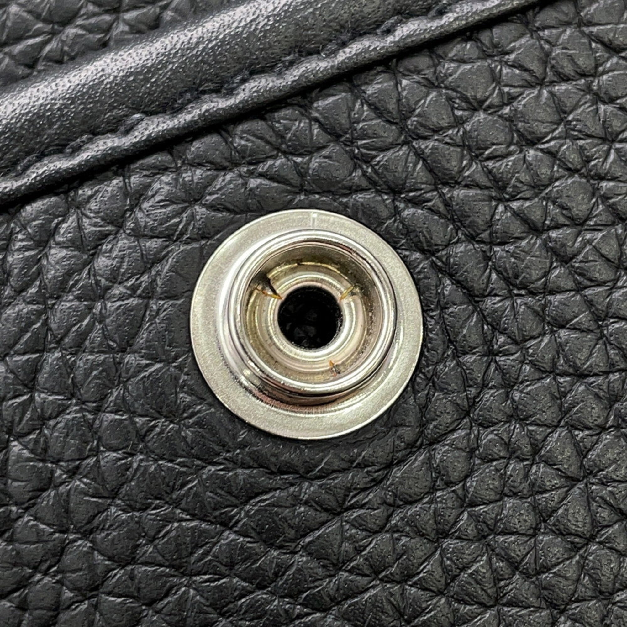 Hermes Kara Black Taurillon Clemence Leather Handbag Shoulder Bag (Pre-Owned)