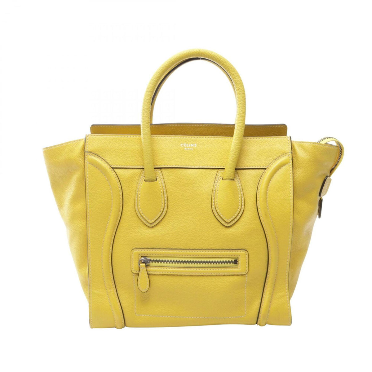 Celine Yellow Leather Handbag (Pre-Owned)