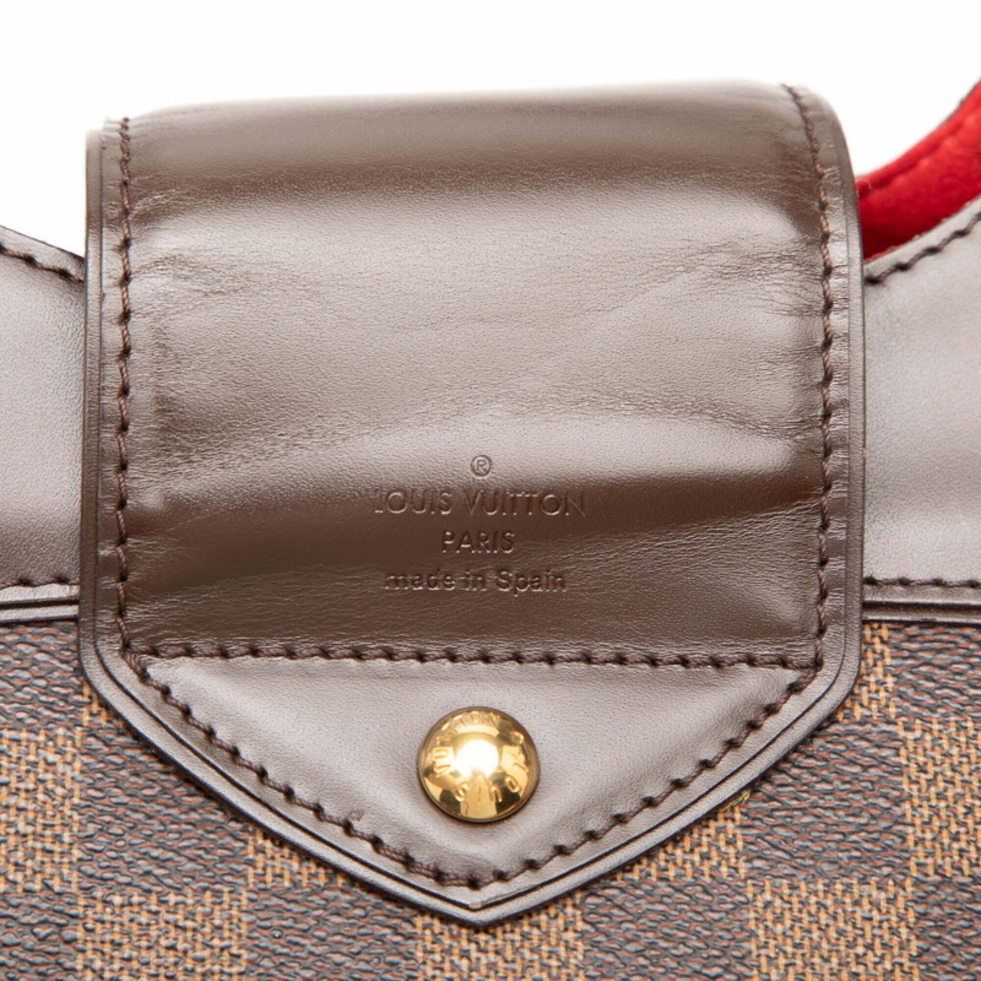 Louis Vuitton Brown Pvc Leather Shoulder Bag Tote Bag (Pre-Owned)
