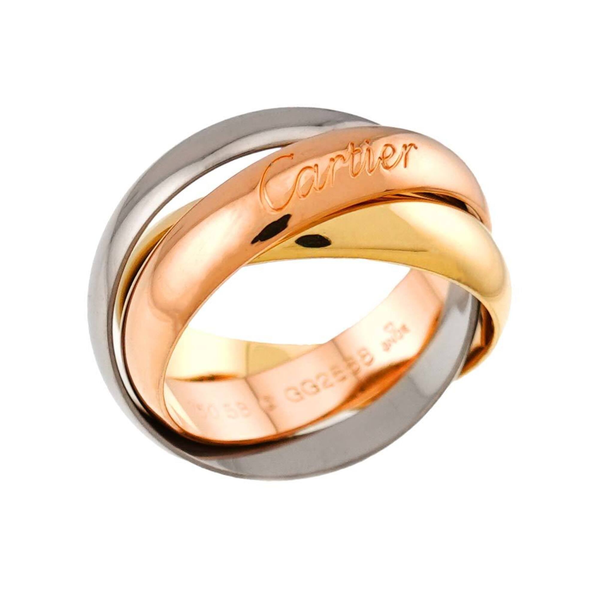 Cartier Yellow Gold (18K) Pink Gold (18K) White Gold (18K) Band Ring (Pre-Owned)