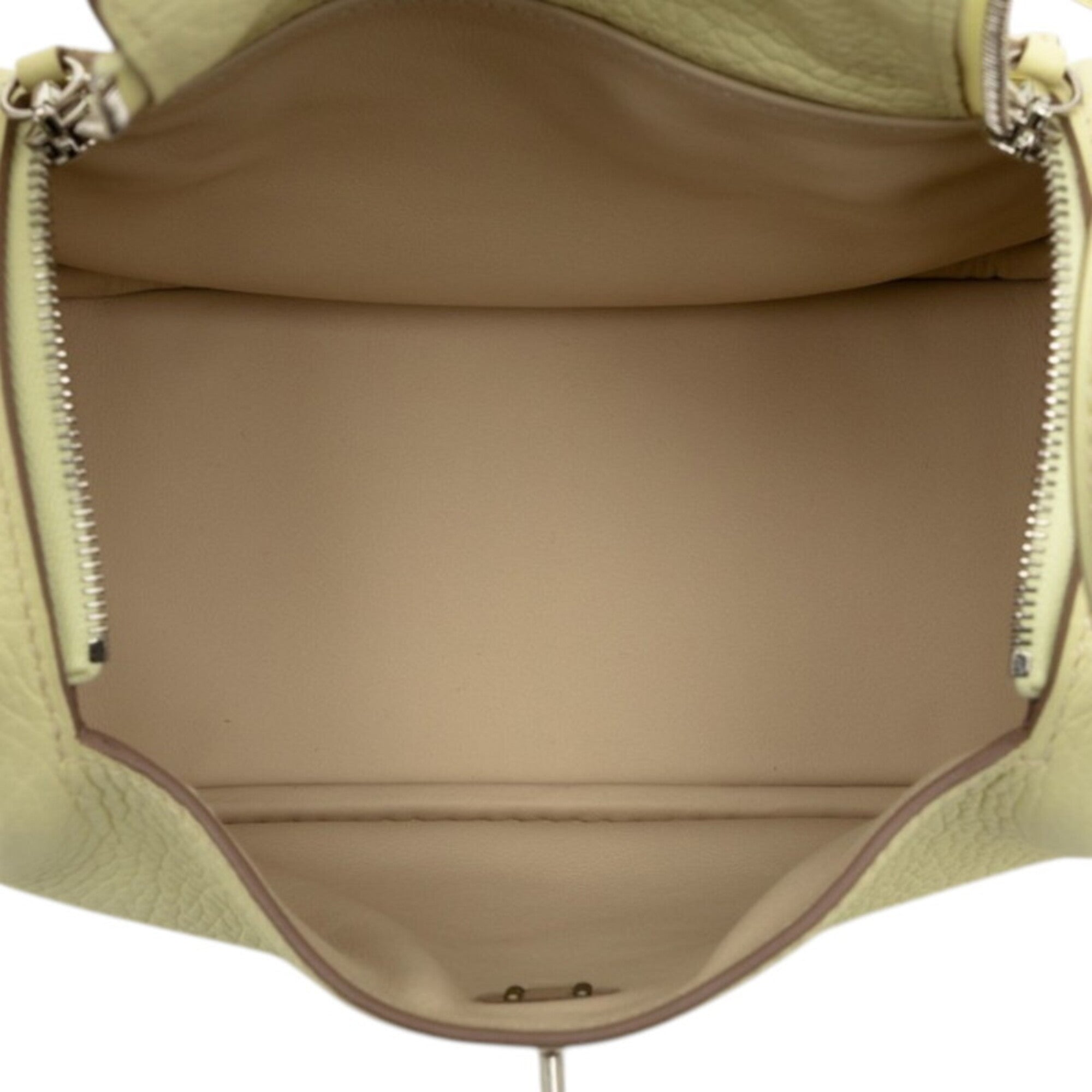 Hermes Lindy Yellow Taurillon Clemence Leather Handbag Shoulder Bag (Pre-Owned)