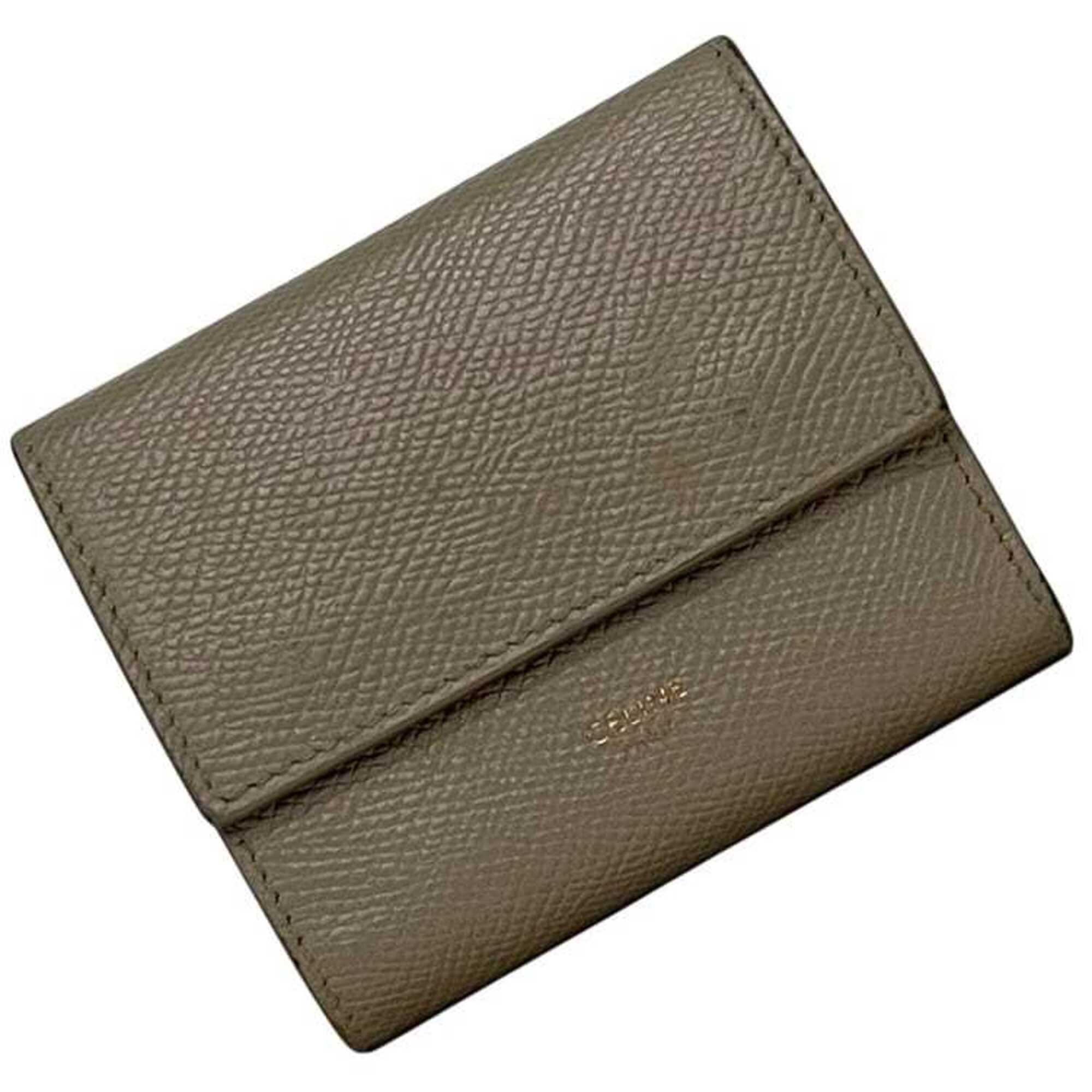 Celine Beige Leather Wallet (Tri-Fold) (Pre-Owned)