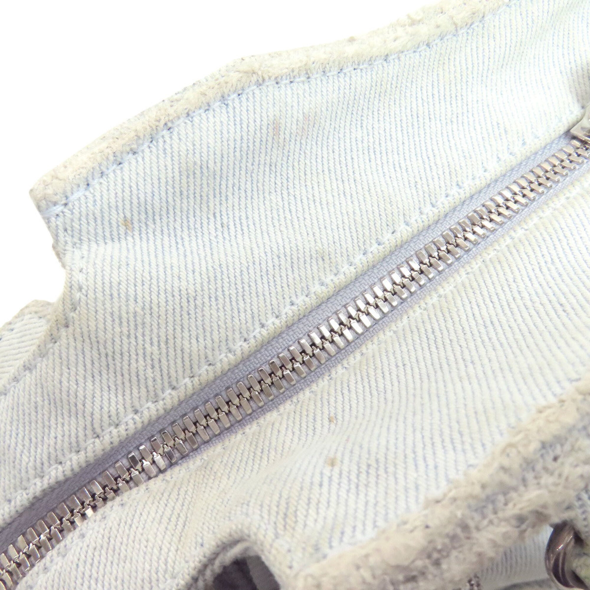 Balenciaga Light Blue Denim Handbag Pouch (Pre-Owned)