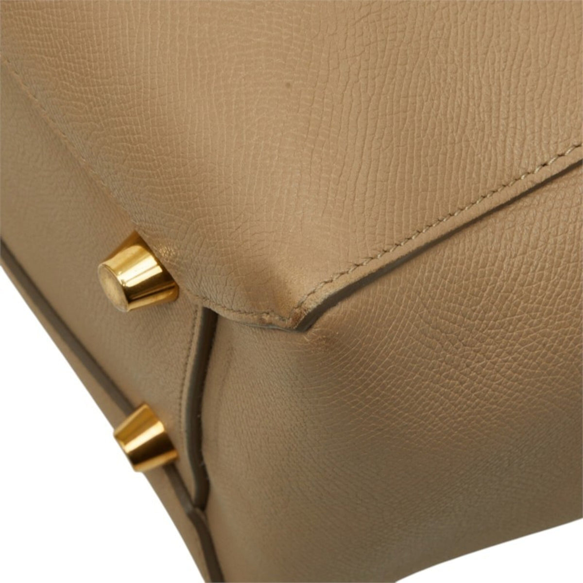 Celine Beige Leather Handbag Shoulder Bag (Pre-Owned)