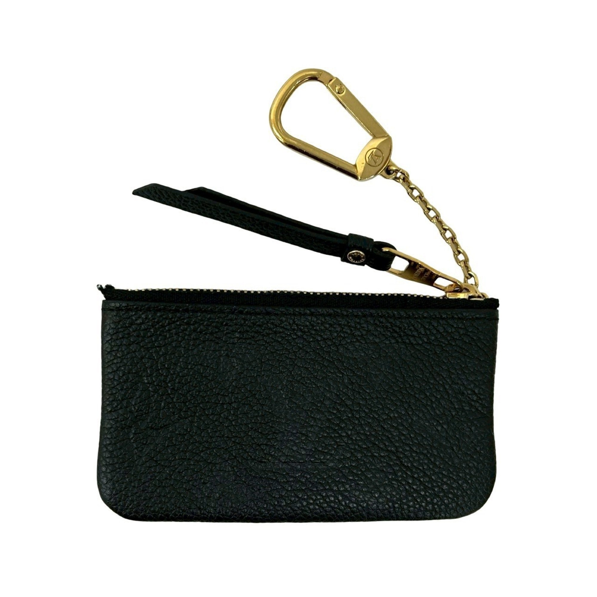 Louis Vuitton Black Leather Coin Purse/Coin Case (Pre-Owned)