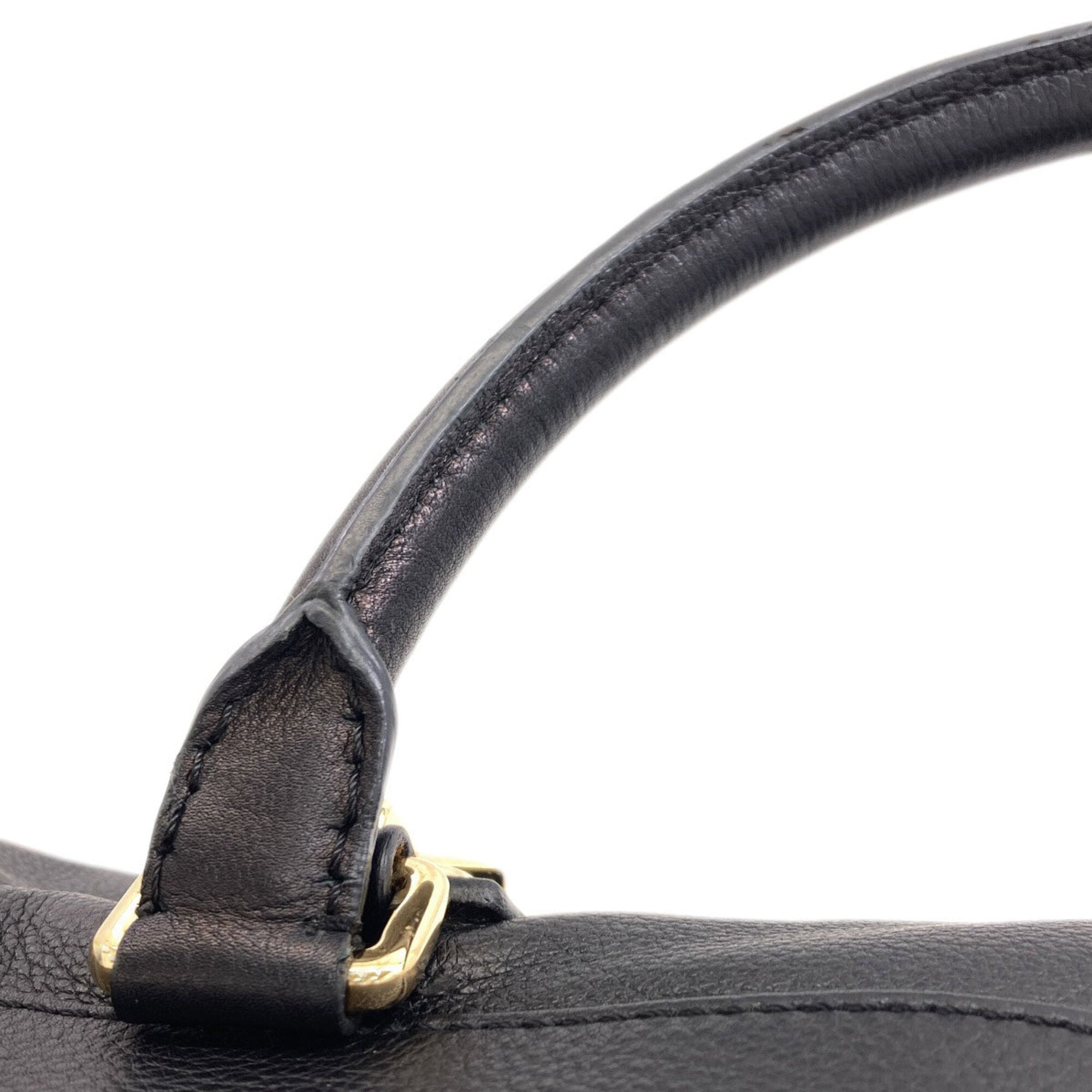 Loewe Amazona Black Leather Handbag (Pre-Owned)