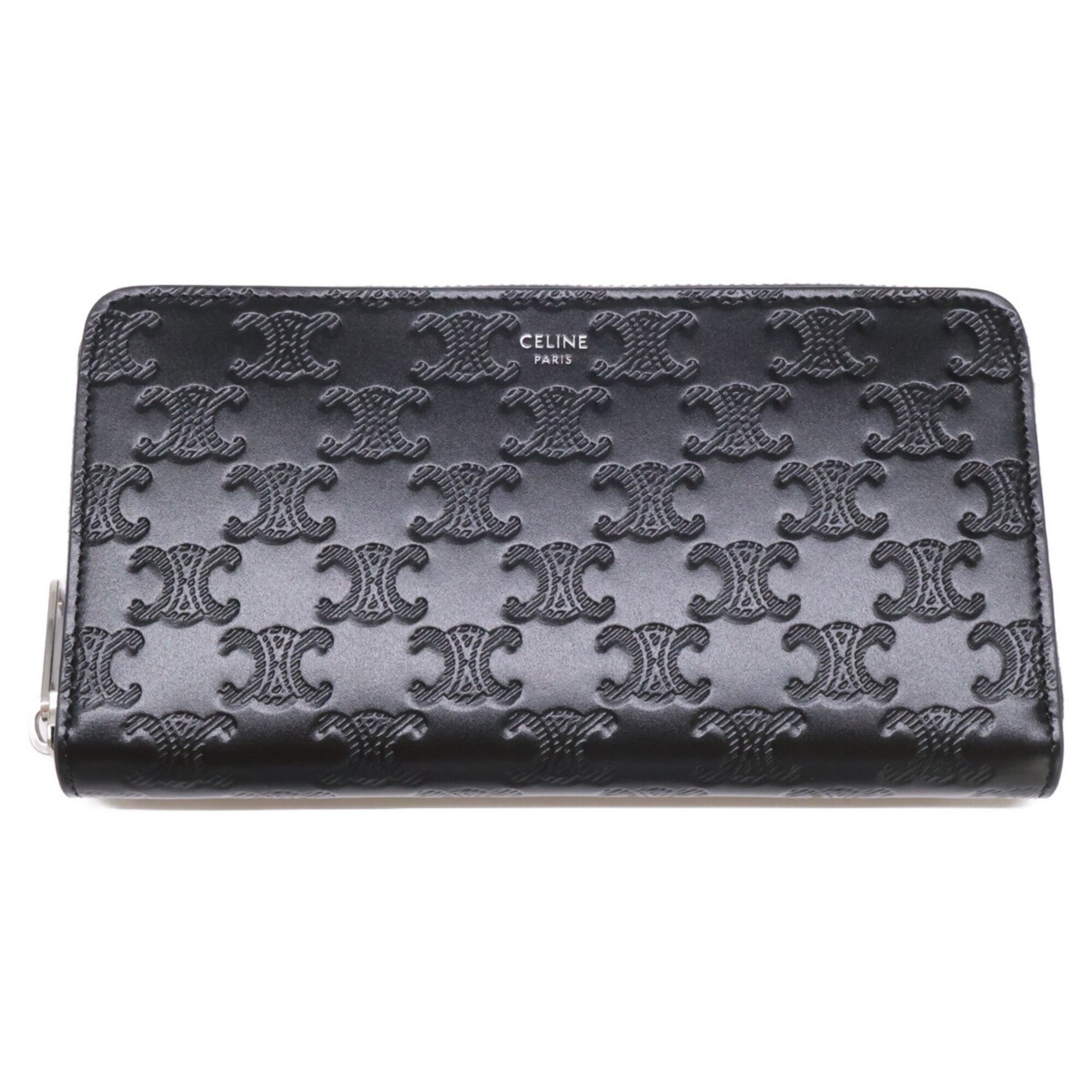 Celine Black Leather Long Wallet (Bi-Fold) (Pre-Owned)
