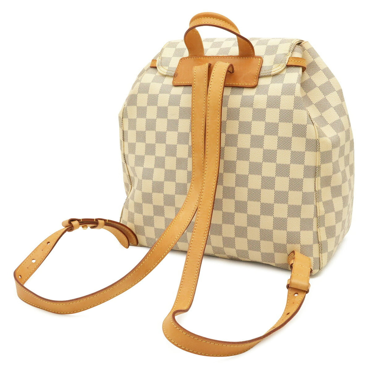 Louis Vuitton Damier Azur Ivory Damier Azur Backpack (Pre-Owned)