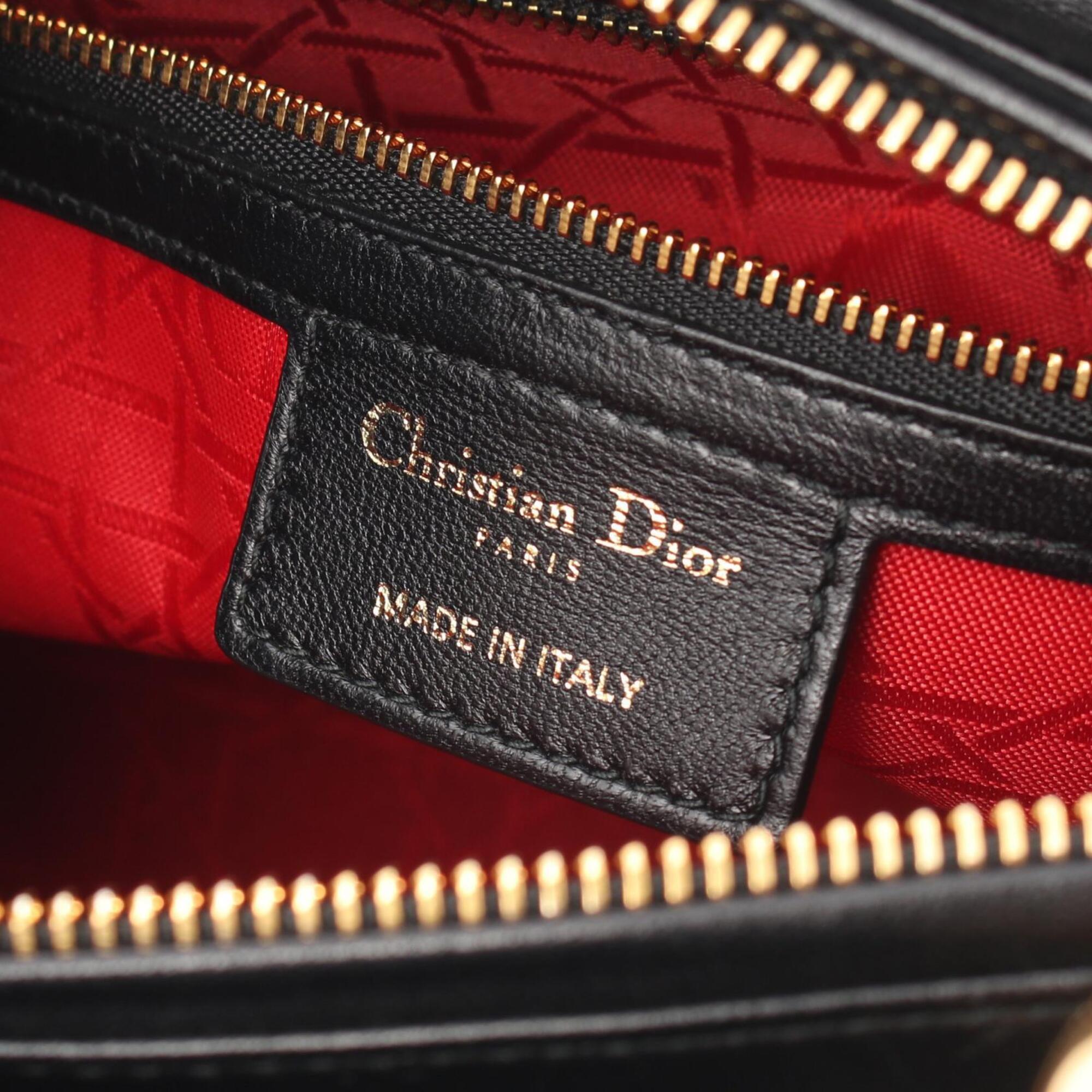Christian Dior Black Leather Handbag (Pre-Owned)