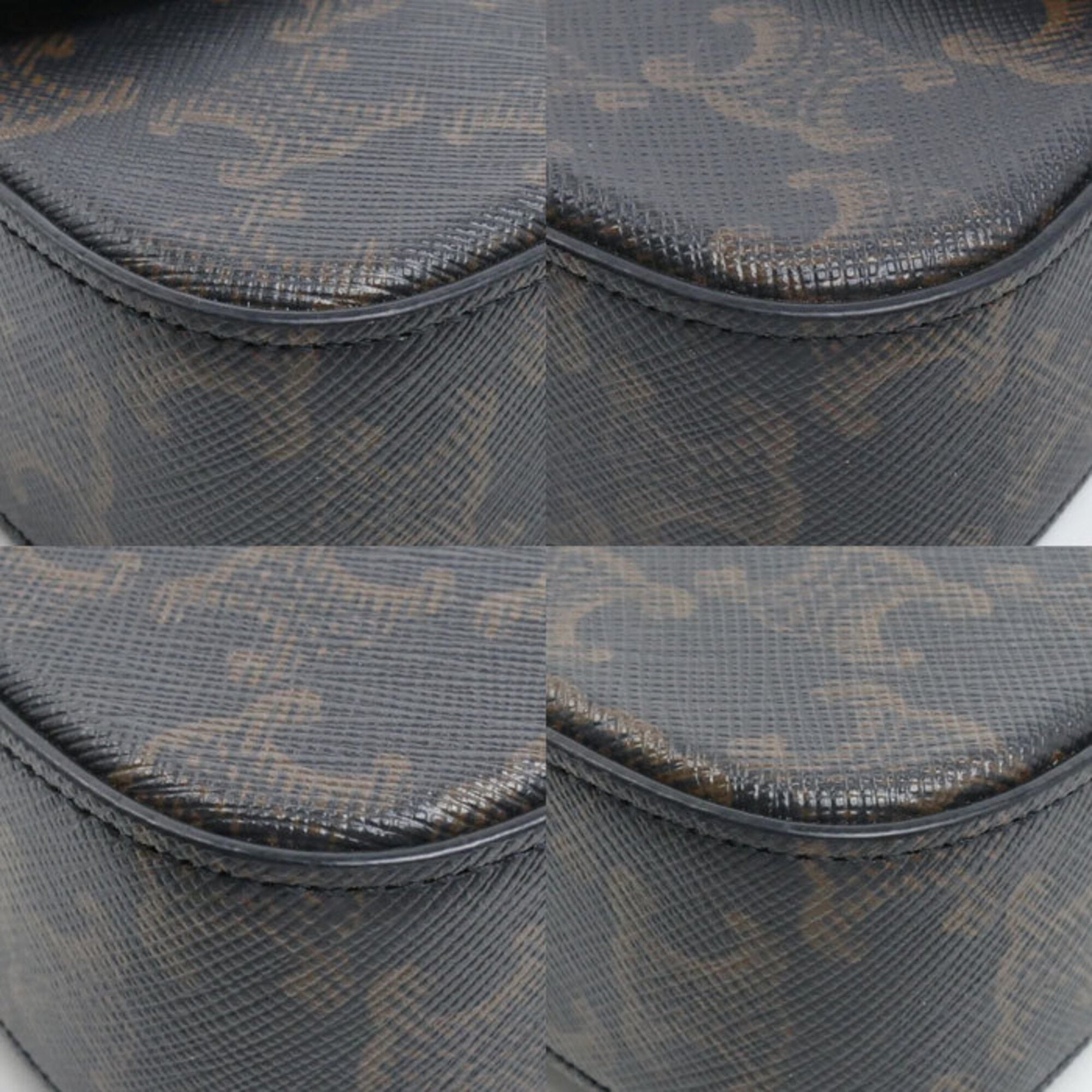 Celine Brown Canvas Shoulder Bag (Pre-Owned)