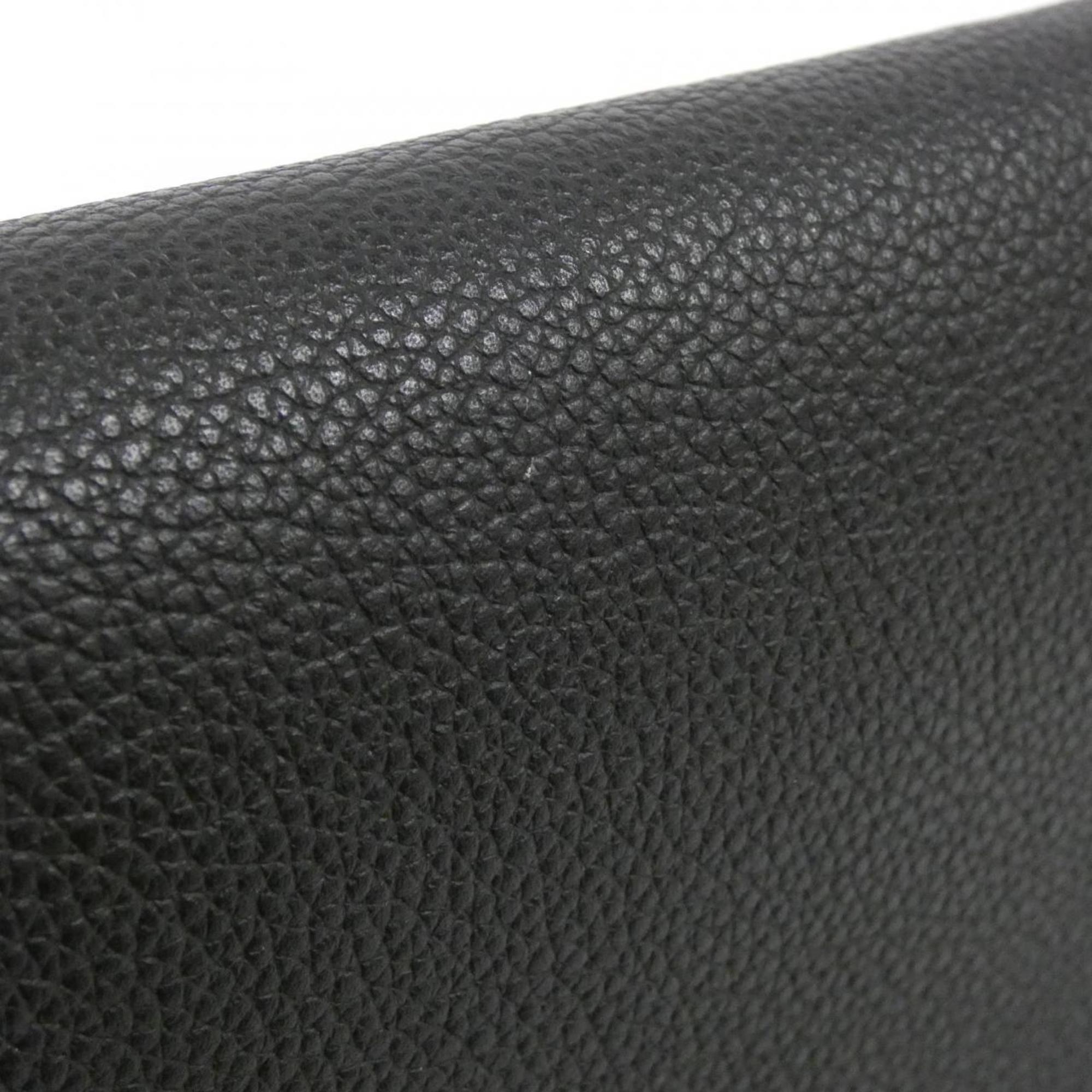Louis Vuitton Black Leather Shoulder Bag (Pre-Owned)