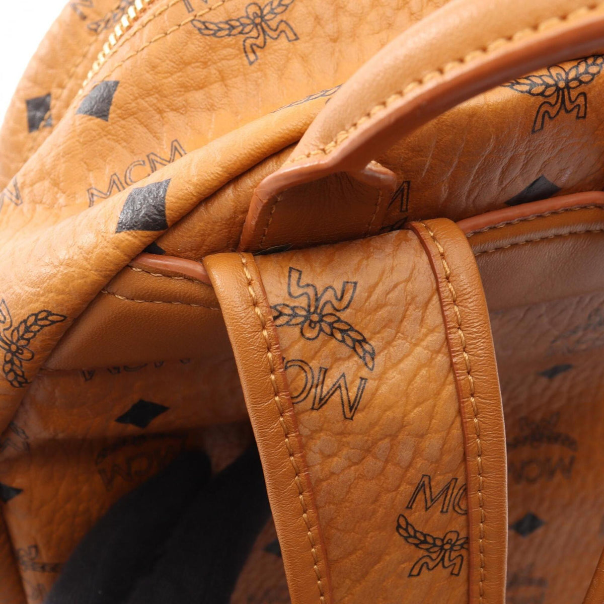 Mcm Brown Leather Backpack (Pre-Owned)