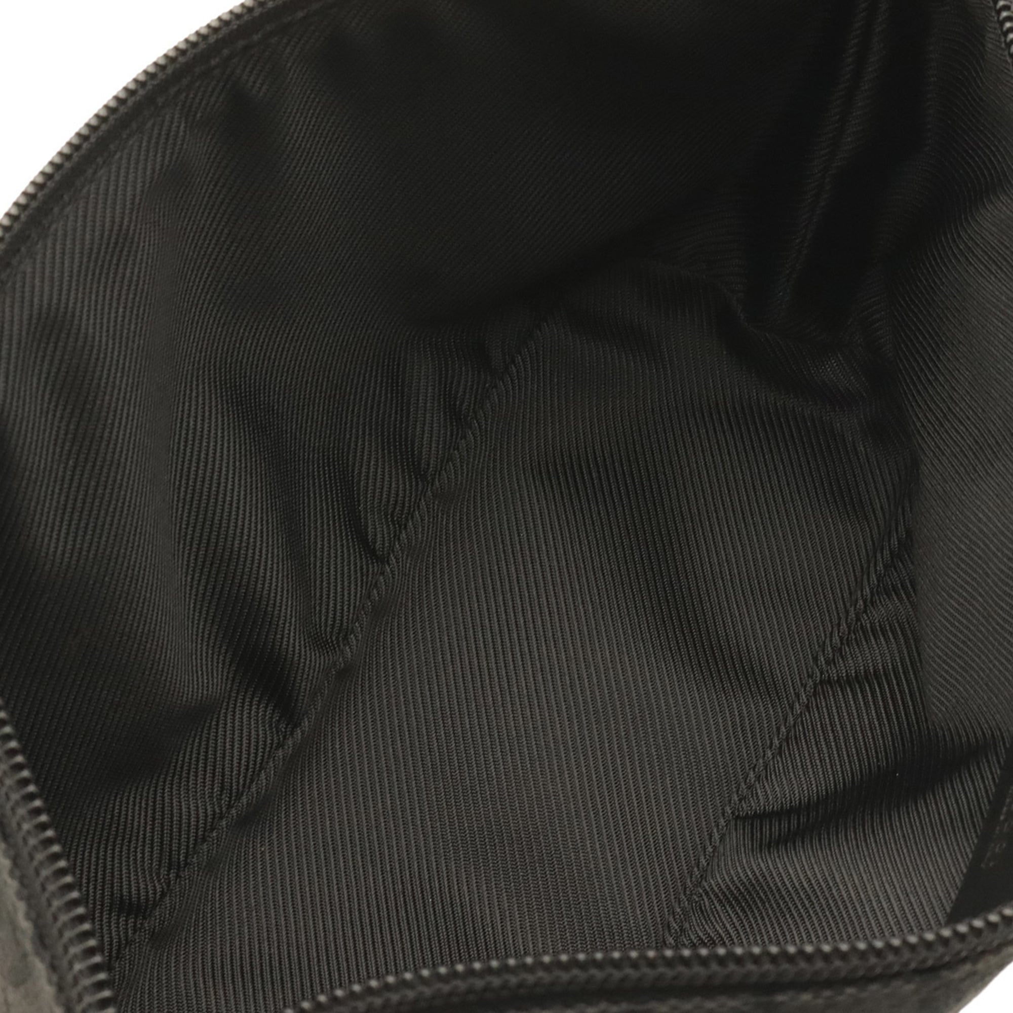 Gucci Black Canvas Leather Handbag Pouch (Pre-Owned)