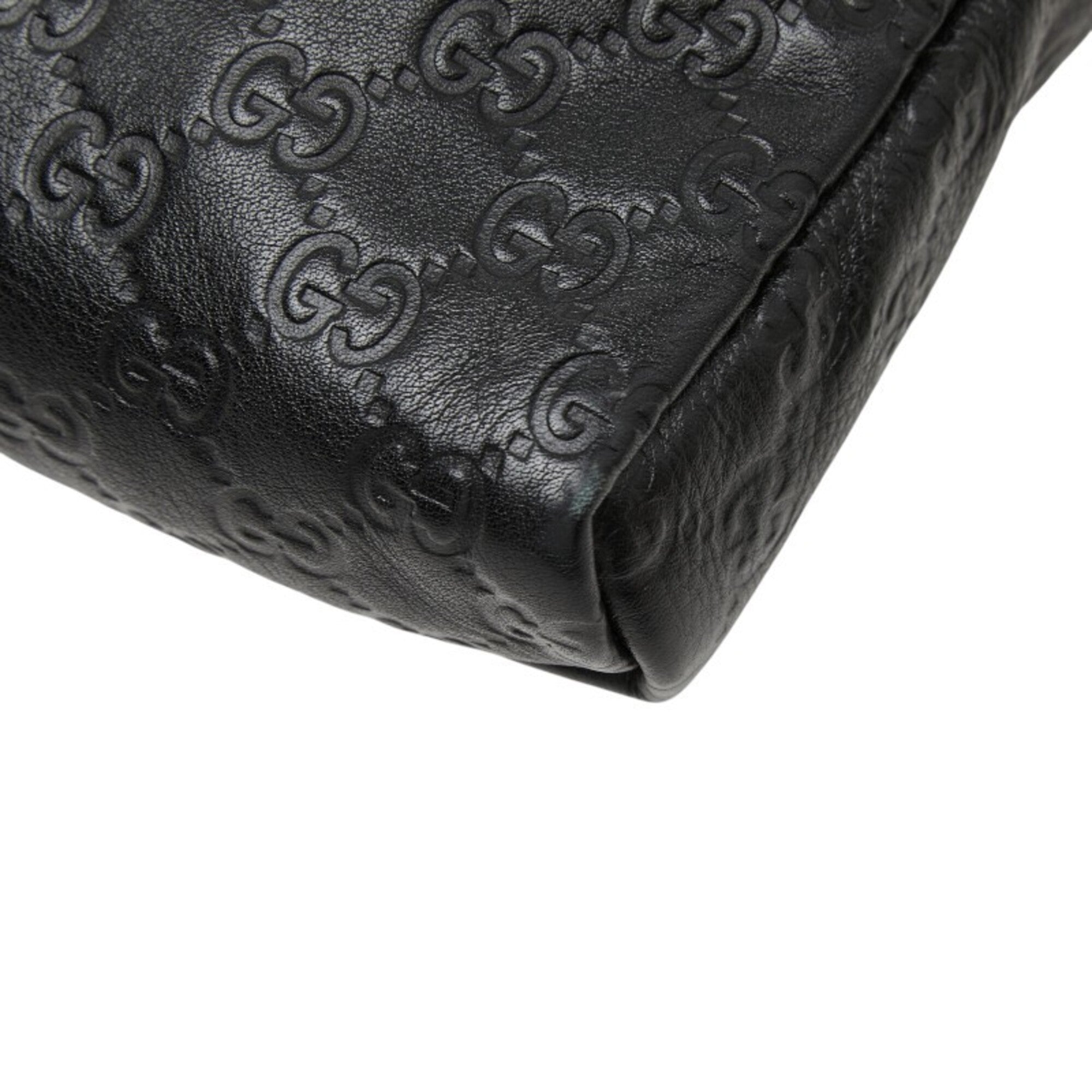 Gucci Black Pvc Leather Shoulder Bag (Pre-Owned)