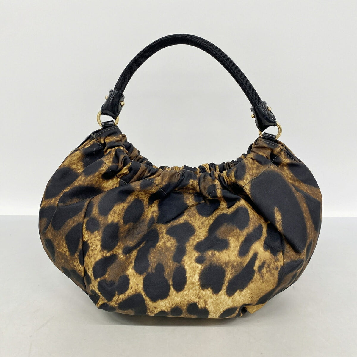 Salvatore Ferragamo Black Brown Nylon Handbag (Pre-Owned)