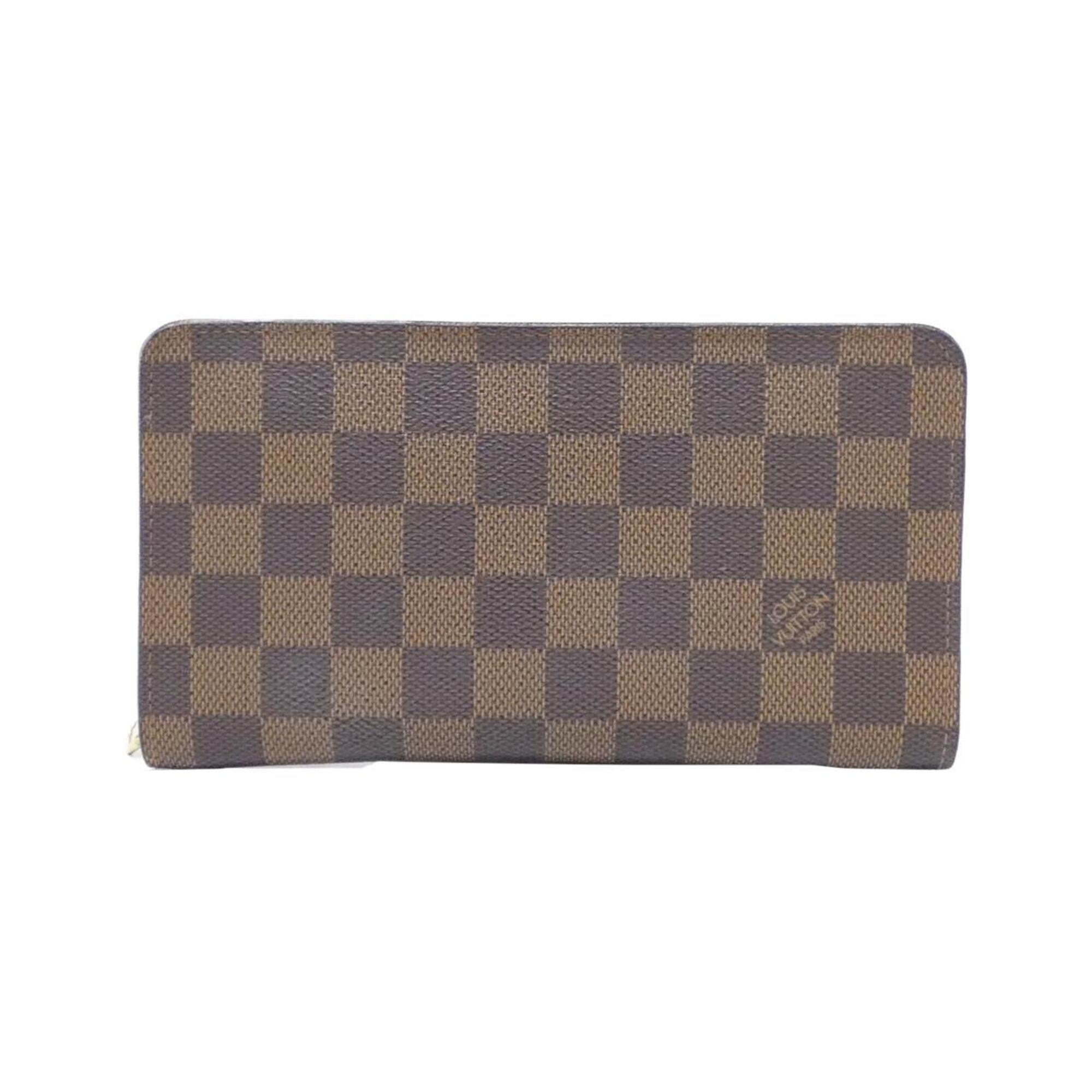 Louis Vuitton Ebene Coated Canvas Long Wallet (Bi-Fold) (Pre-Owned)
