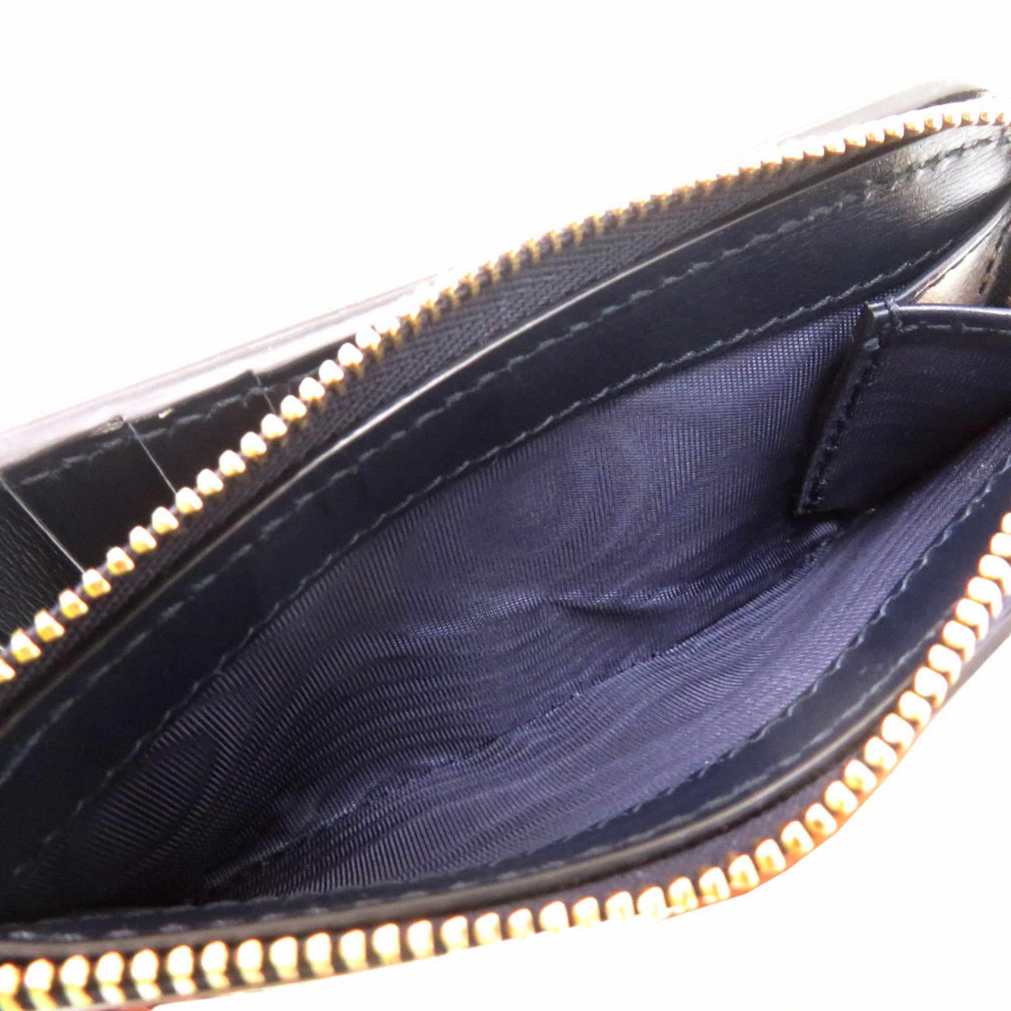 Gucci Navy Gg Canvas Leather Wallet (Bi-Fold) (Pre-Owned)