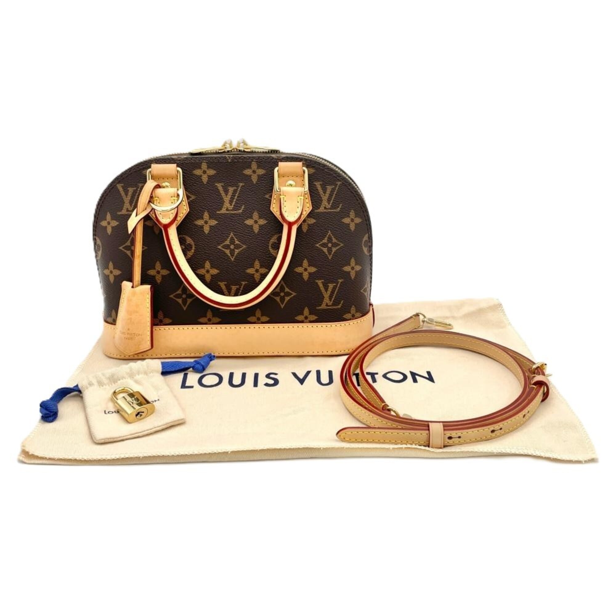 Louis Vuitton Brown Monogram Canvas Handbag (Pre-Owned)