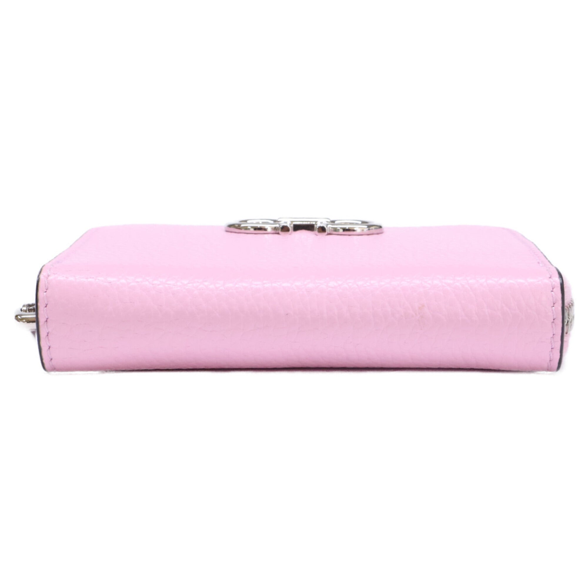 Salvatore Ferragamo Pink Leather Coin Purse/Coin Case (Pre-Owned)