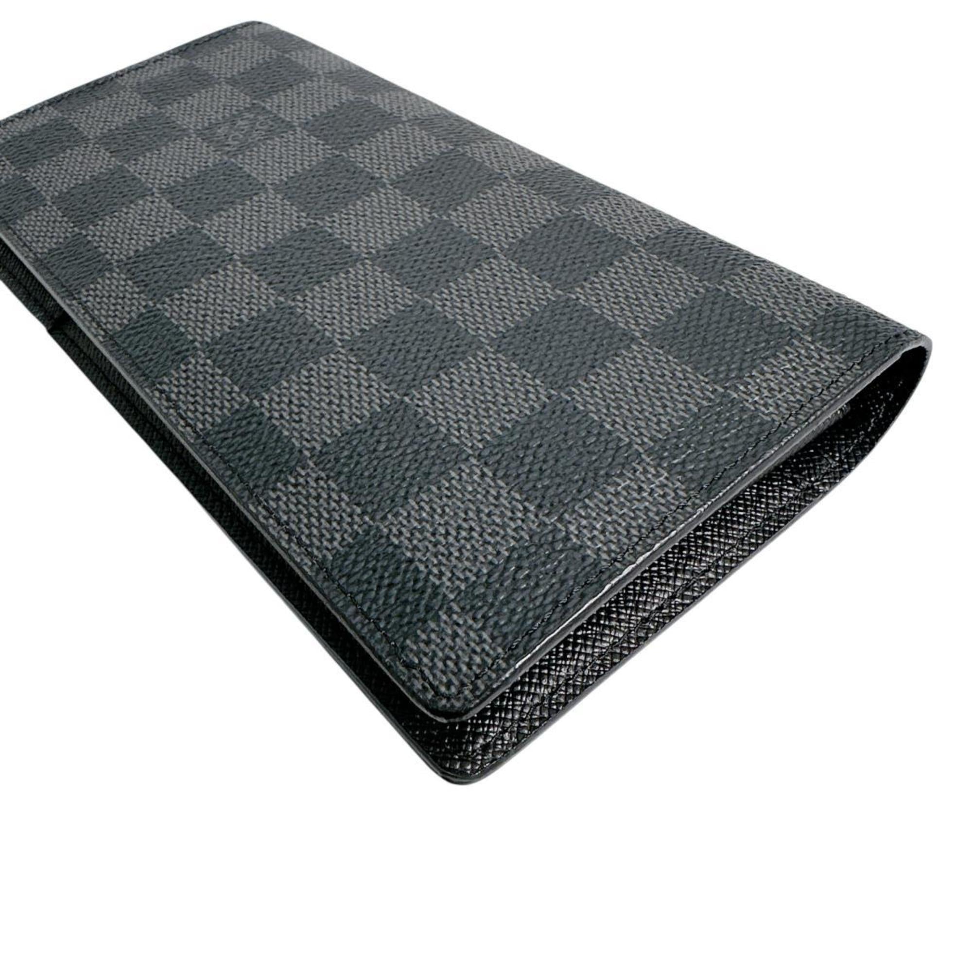 Louis Vuitton Damier Graphite Black Gray Damier Graphite Long Wallet (Bi-Fold) (Pre-Owned)