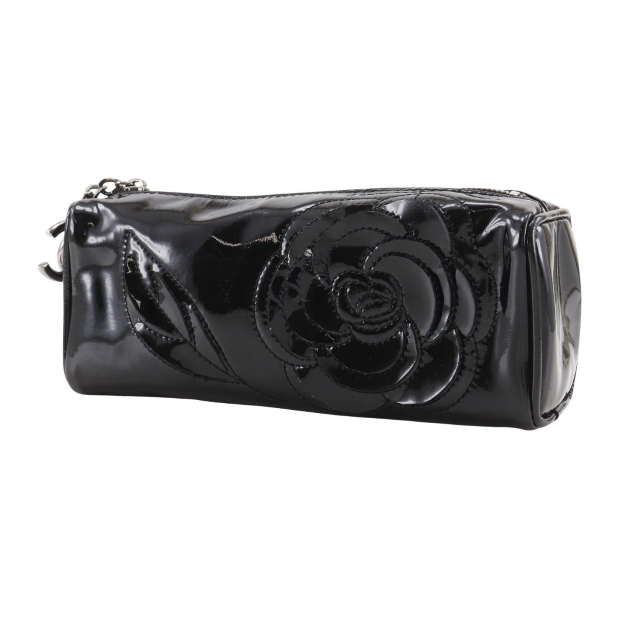 Chanel Black Leather Pouch (Pre-Owned)