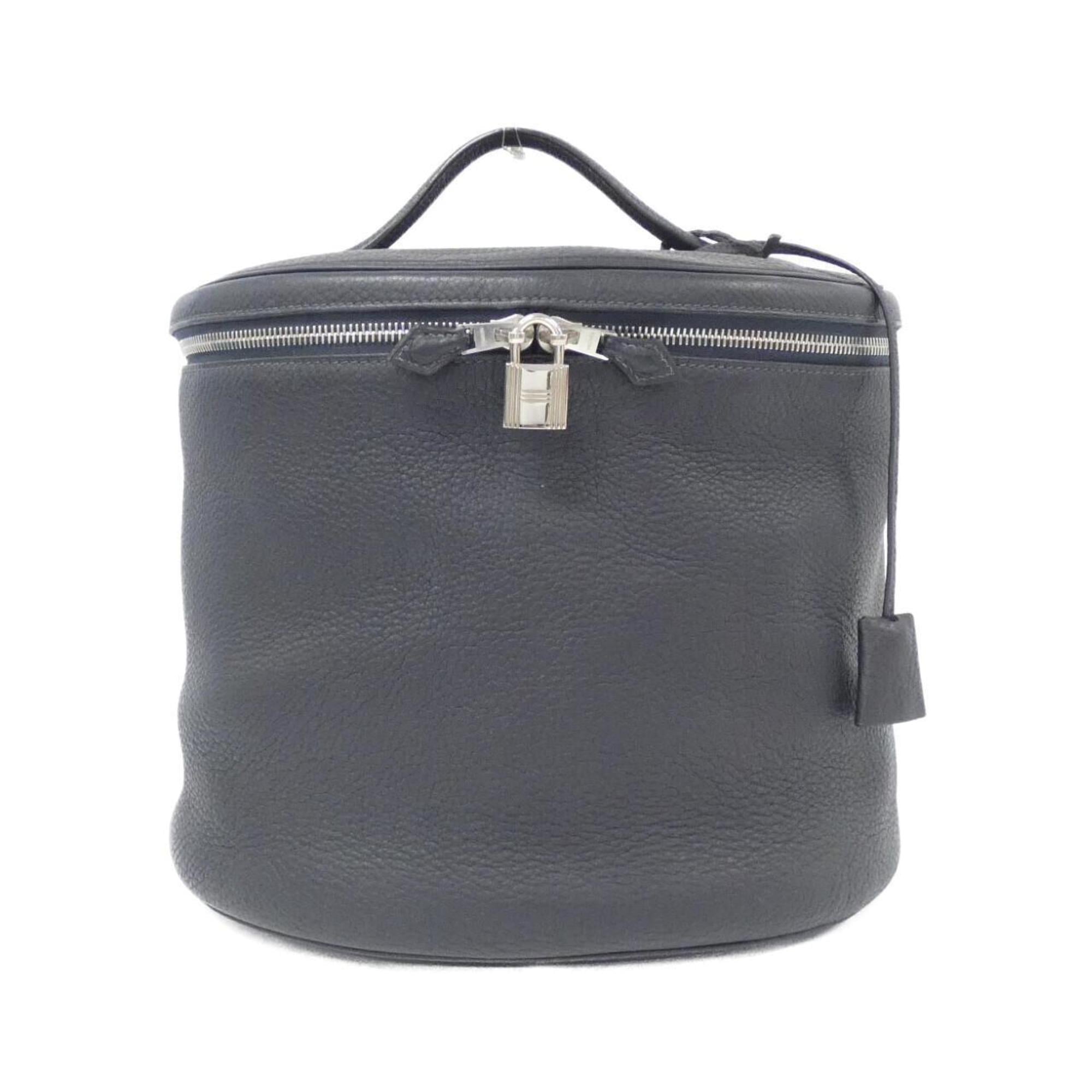 Hermes Blue Indigo Leather Handbag (Pre-Owned)