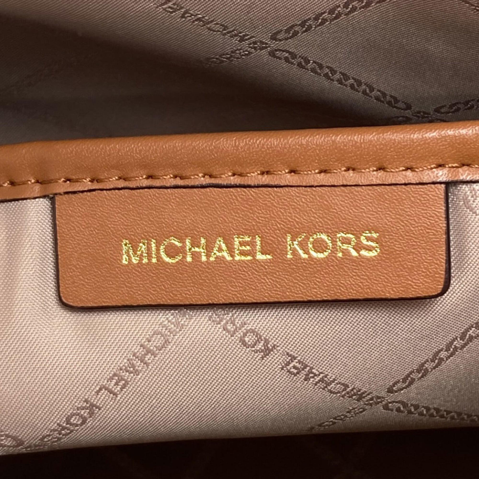 Michael Kors Brown Pvc Tote Bag (Pre-Owned)
