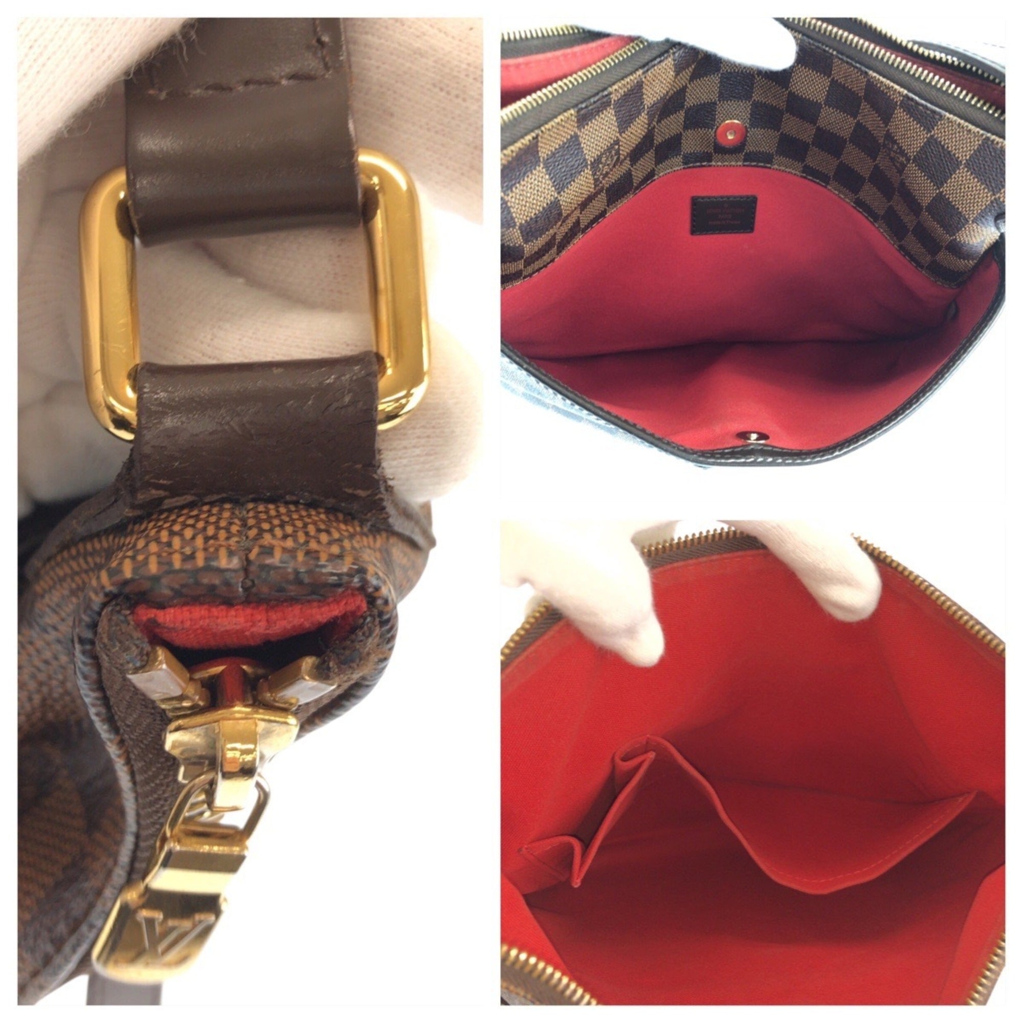 Louis Vuitton Brown Damier Canvas Pvc Leather Messenger Bag Shoulder Bag (Pre-Owned)