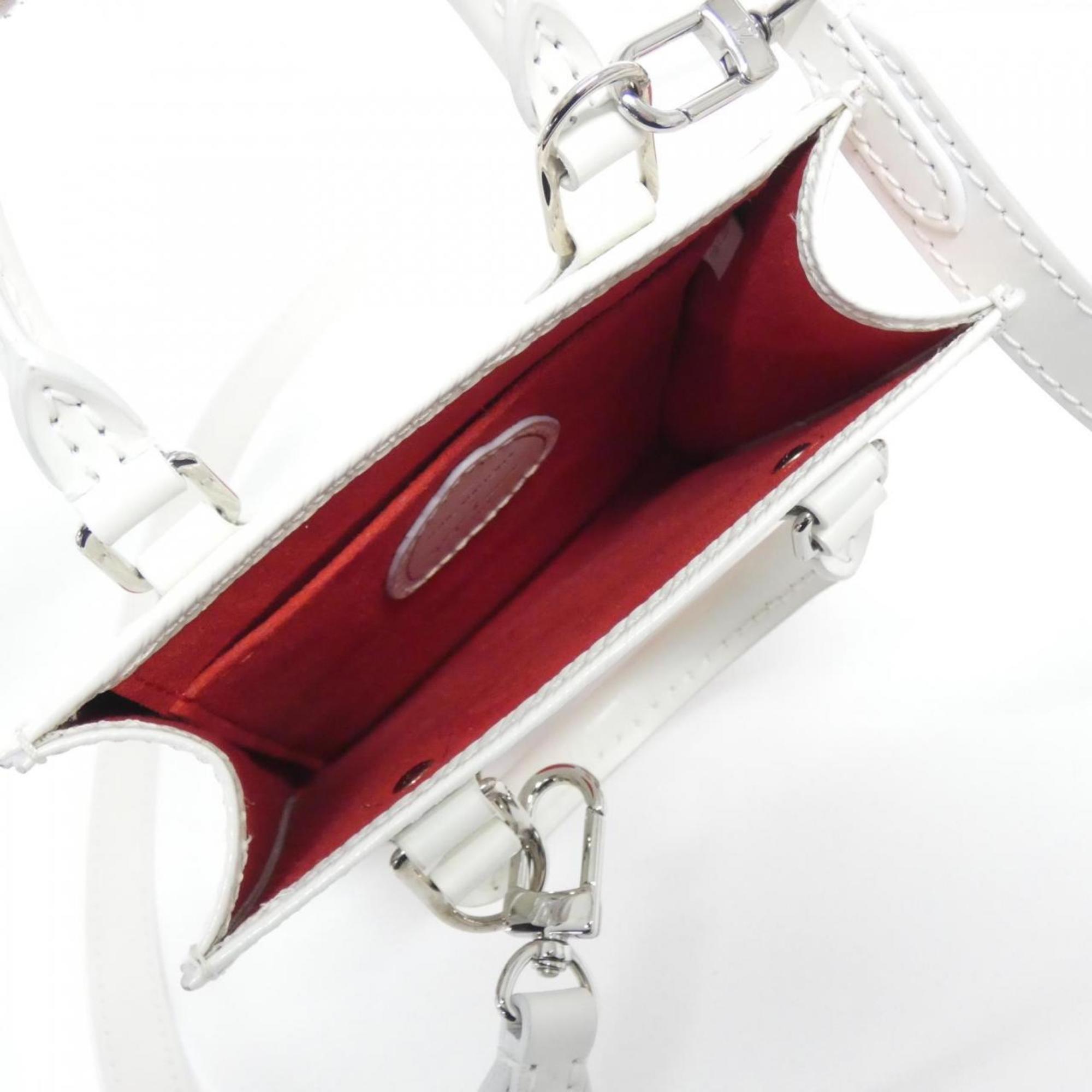 Louis Vuitton Epi Blanc Rouge Leather Handbag (Pre-Owned)