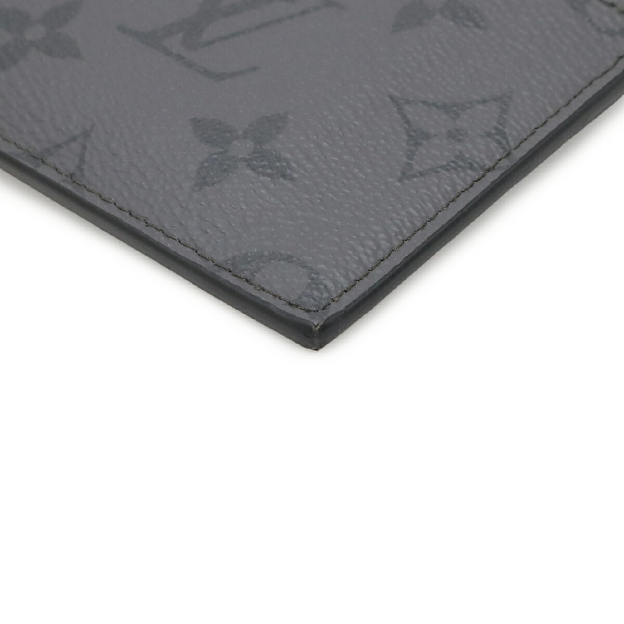 Louis Vuitton Black Gray Monogram Eclipse Coin Purse/Coin Case (Pre-Owned)