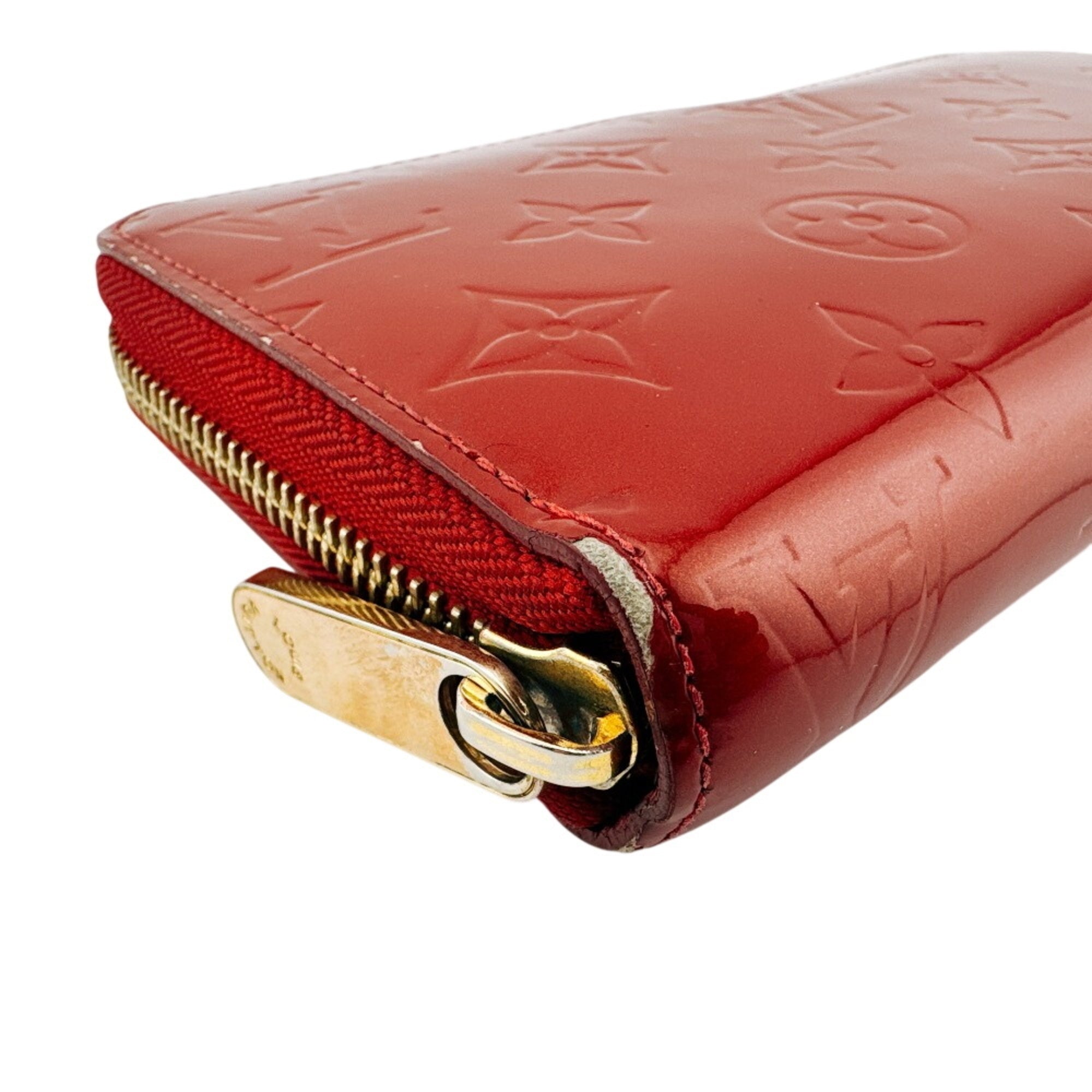 Louis Vuitton Vernis Red Color Vernis Long Wallet (Bi-Fold) (Pre-Owned)