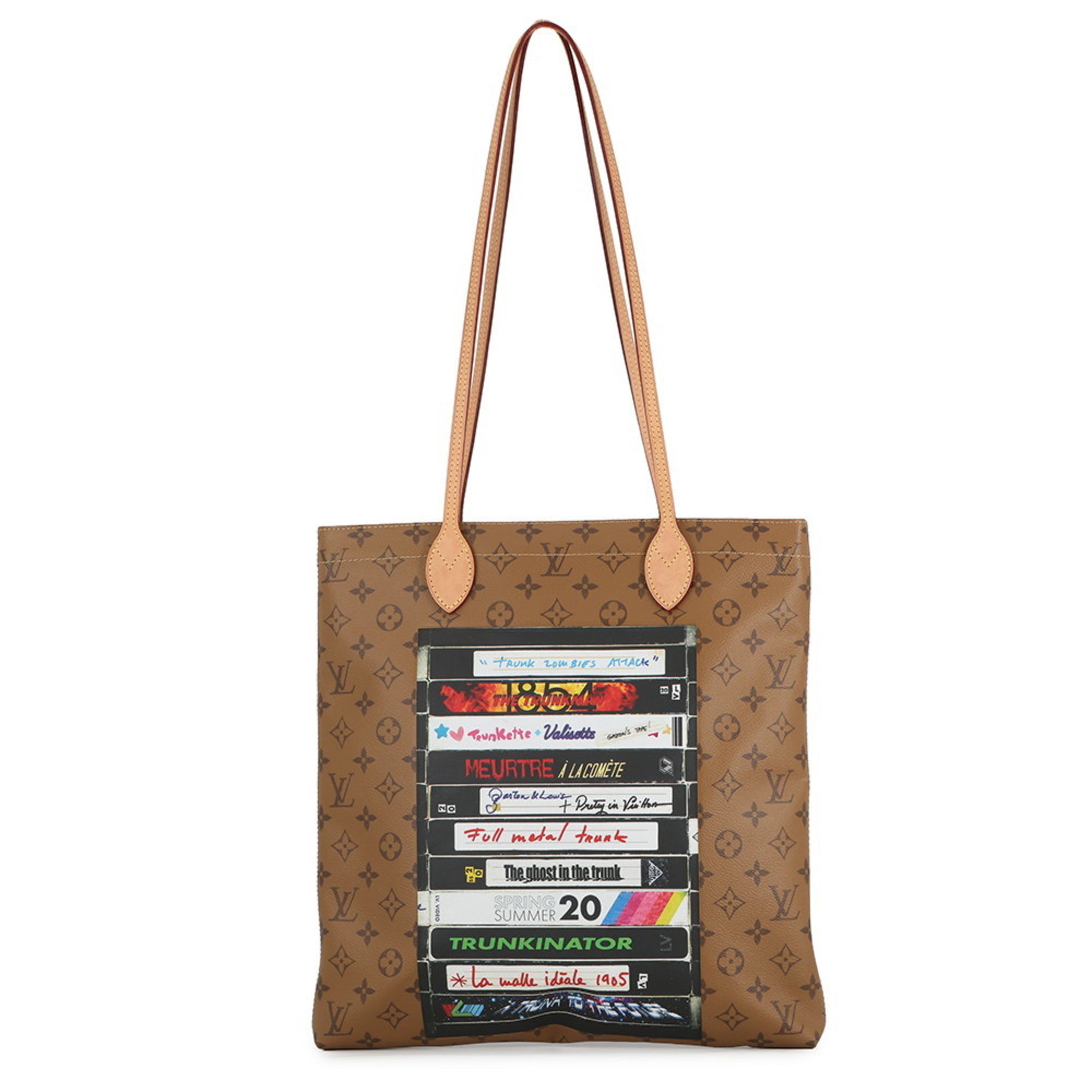 Louis Vuitton Brown Monogram Reverse Noir Monogram Reverse Handbag Tote Bag (Pre-Owned)