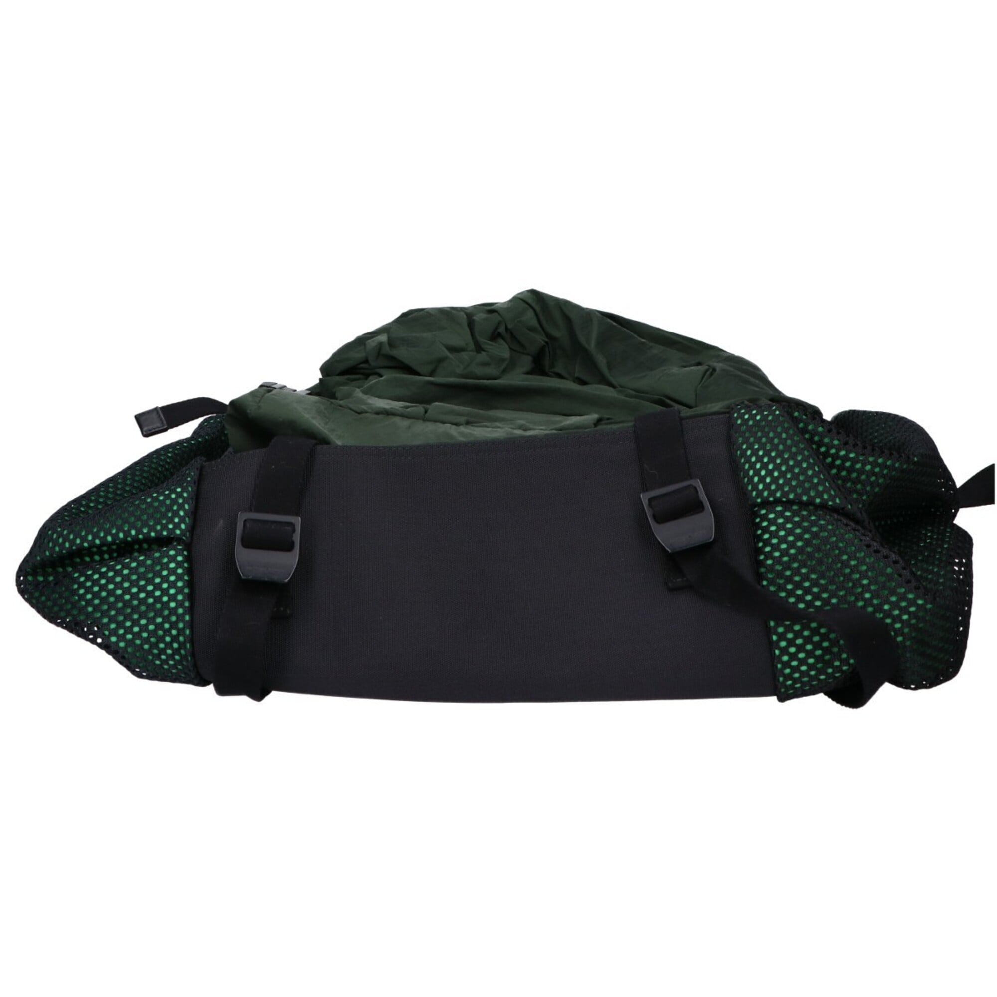 Bottega Veneta Black Green Nylon Backpack (Pre-Owned)