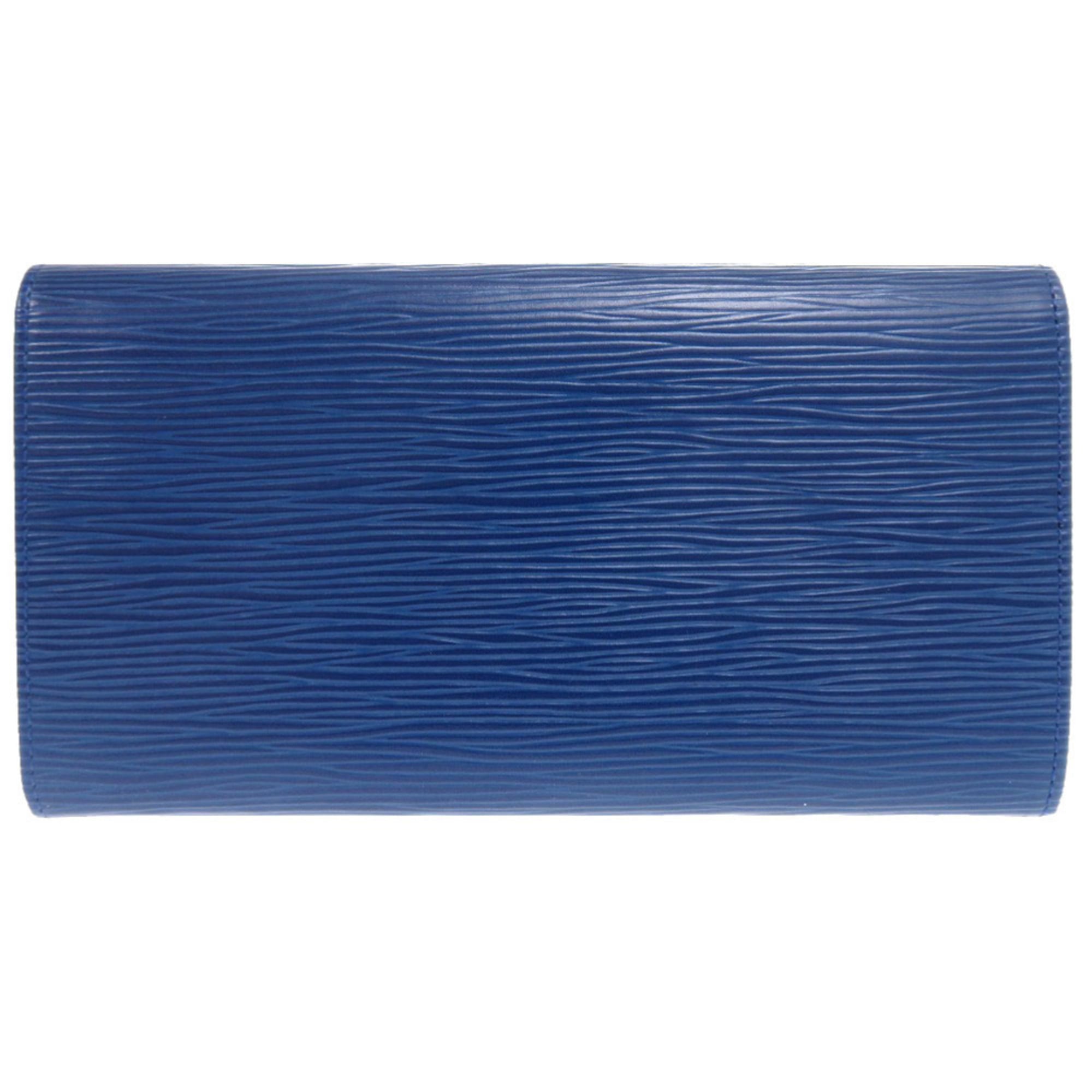 Louis Vuitton Blue Epi Leather Coin Purse/Coin Case (Pre-Owned)