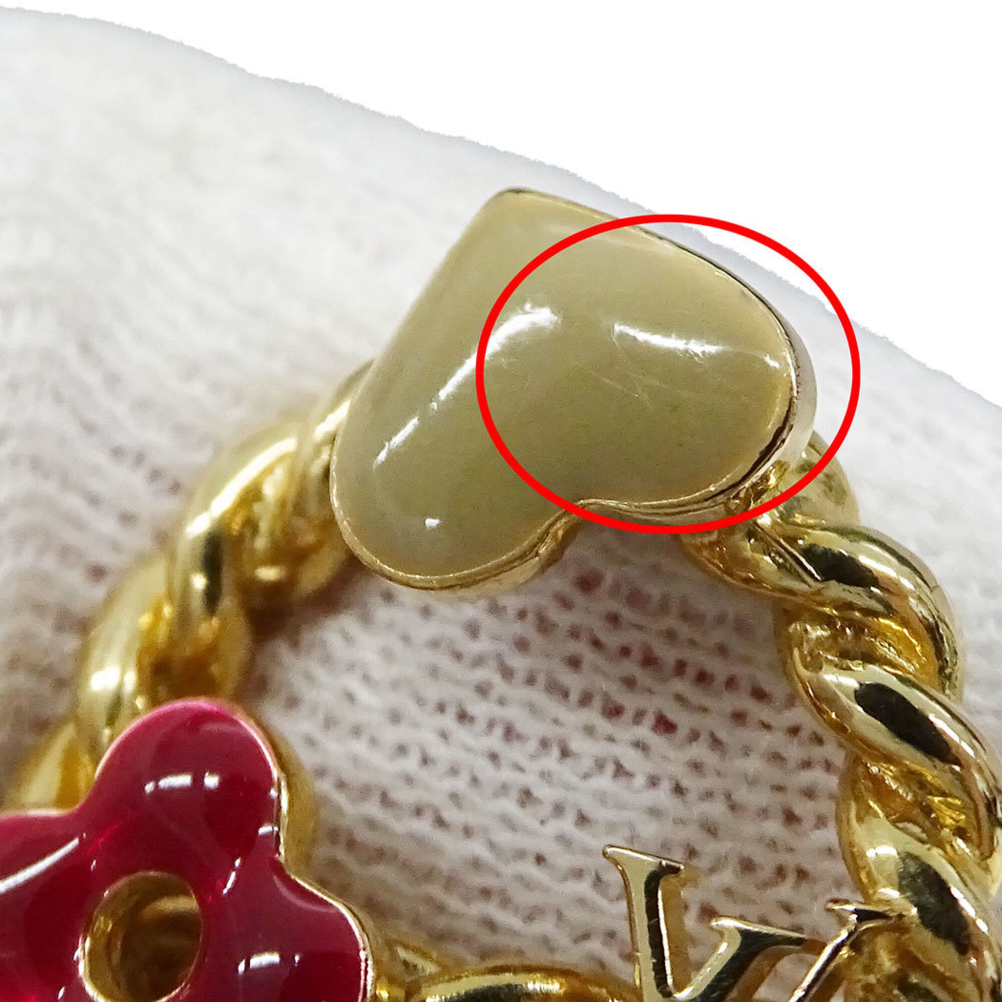 Louis Vuitton Monogram Multi-Color Gold Plating Monogram Band Ring (Pre-Owned)