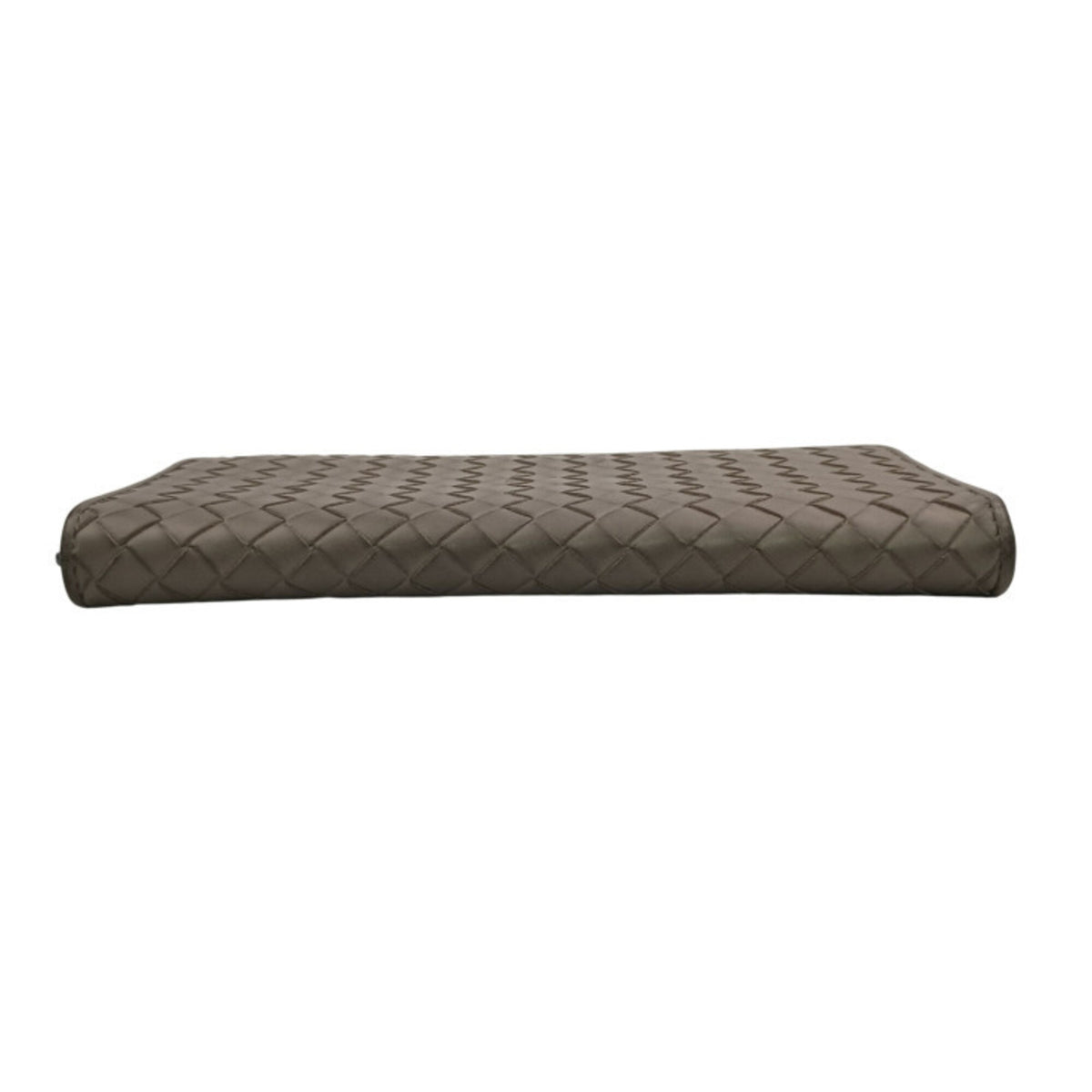 Bottega Veneta Gray Leather Long Wallet (Bi-Fold) (Pre-Owned)