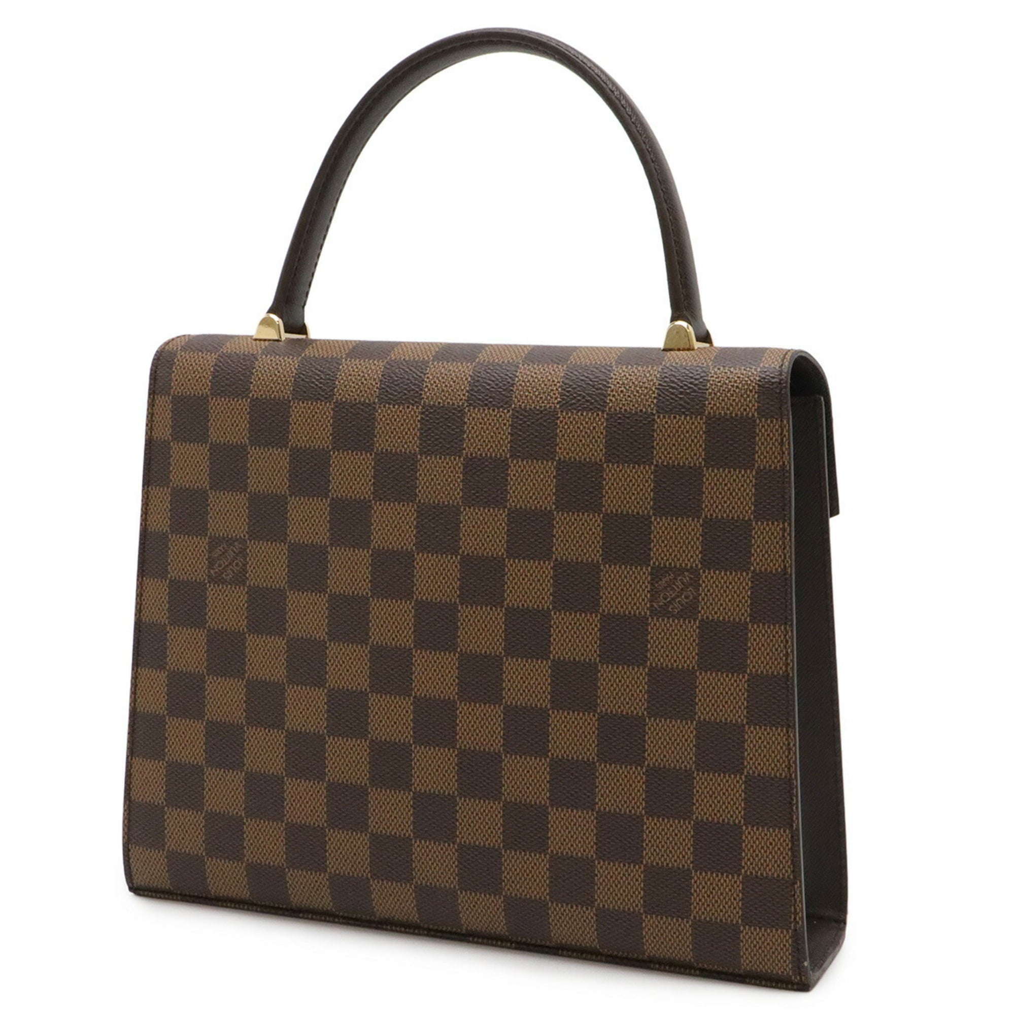 Louis Vuitton Brown Damier Canvas Galle Pvc Handbag (Pre-Owned)