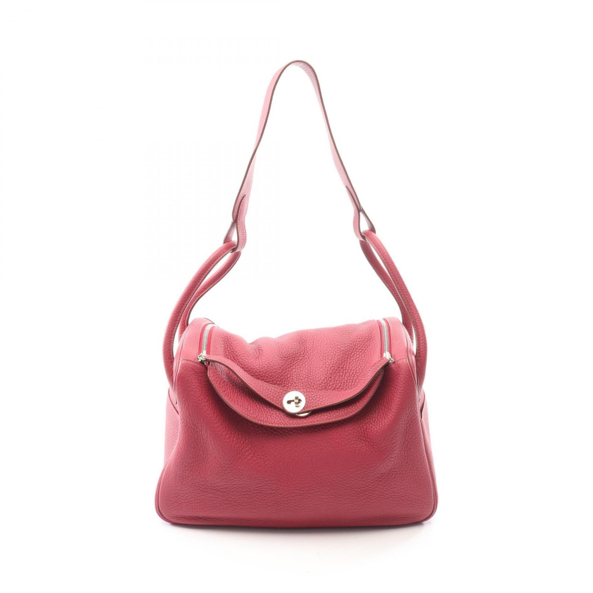 Hermes Bordeaux Tosca Taurillon Clemence Leather Handbag Shoulder Bag (Pre-Owned)