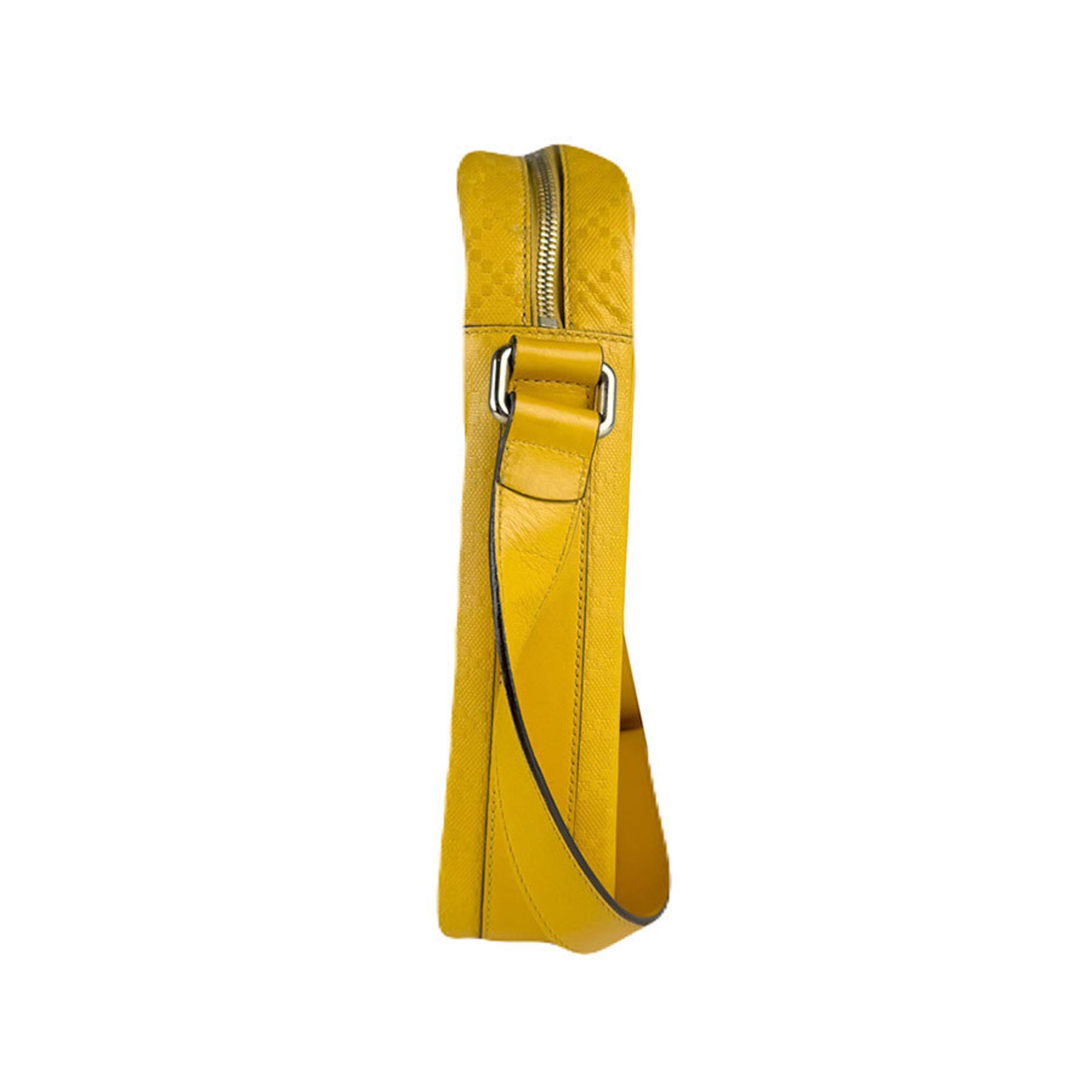 Gucci Yellow Leather Shoulder Bag (Pre-Owned)