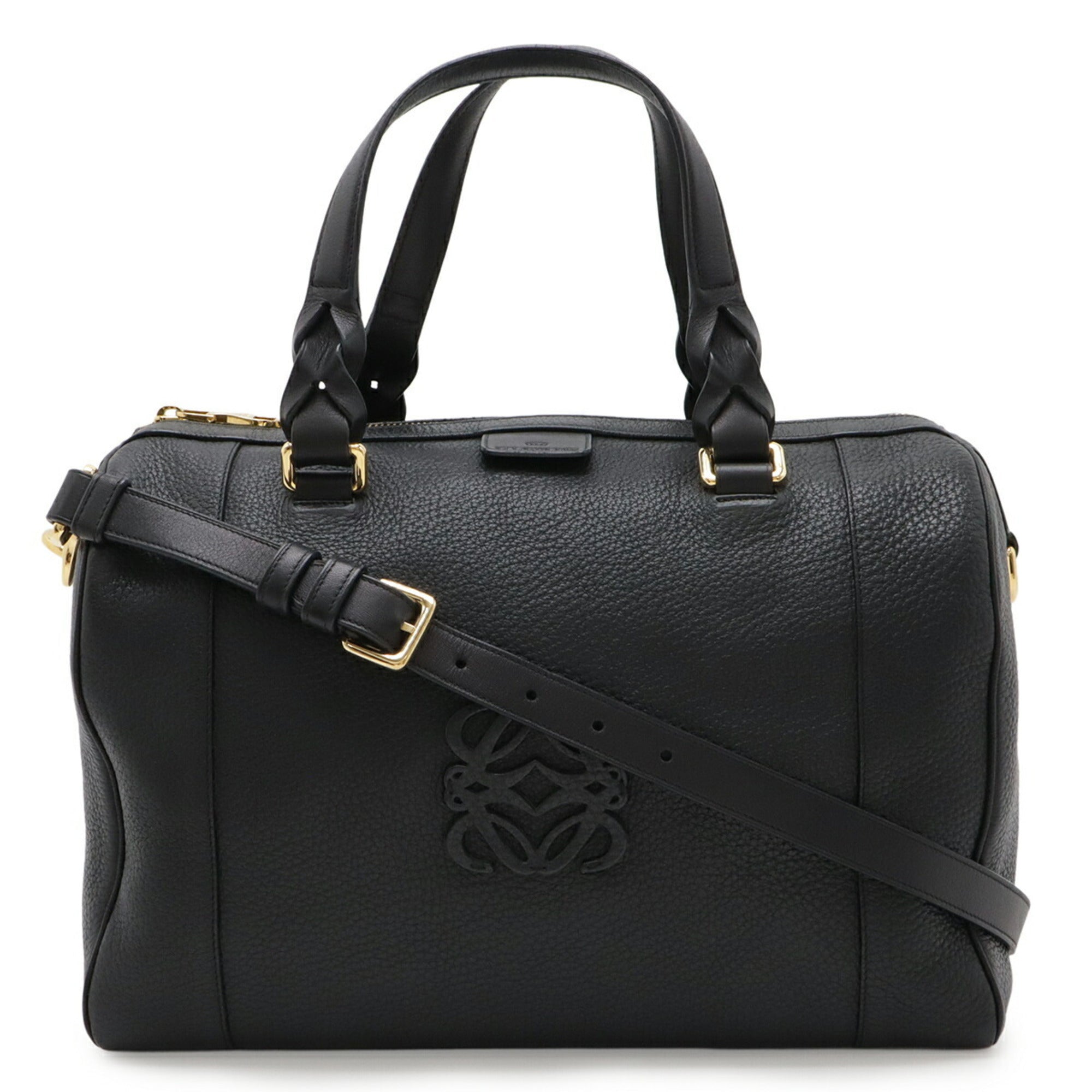 Loewe Black Leather Handbag Shoulder Bag (Pre-Owned)